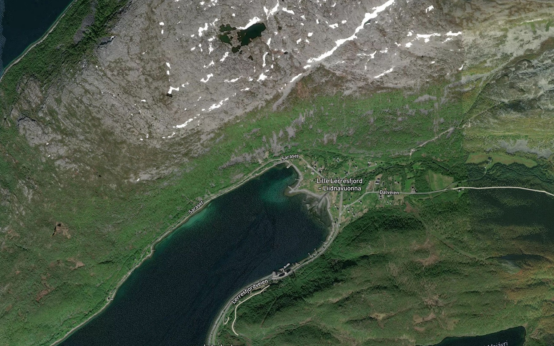 Satellite map of the Hamnebukta