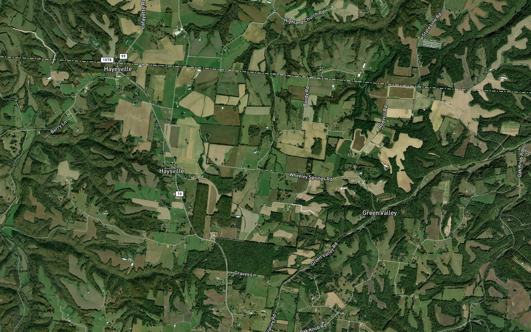 Satellite map of the Wheeler Spring