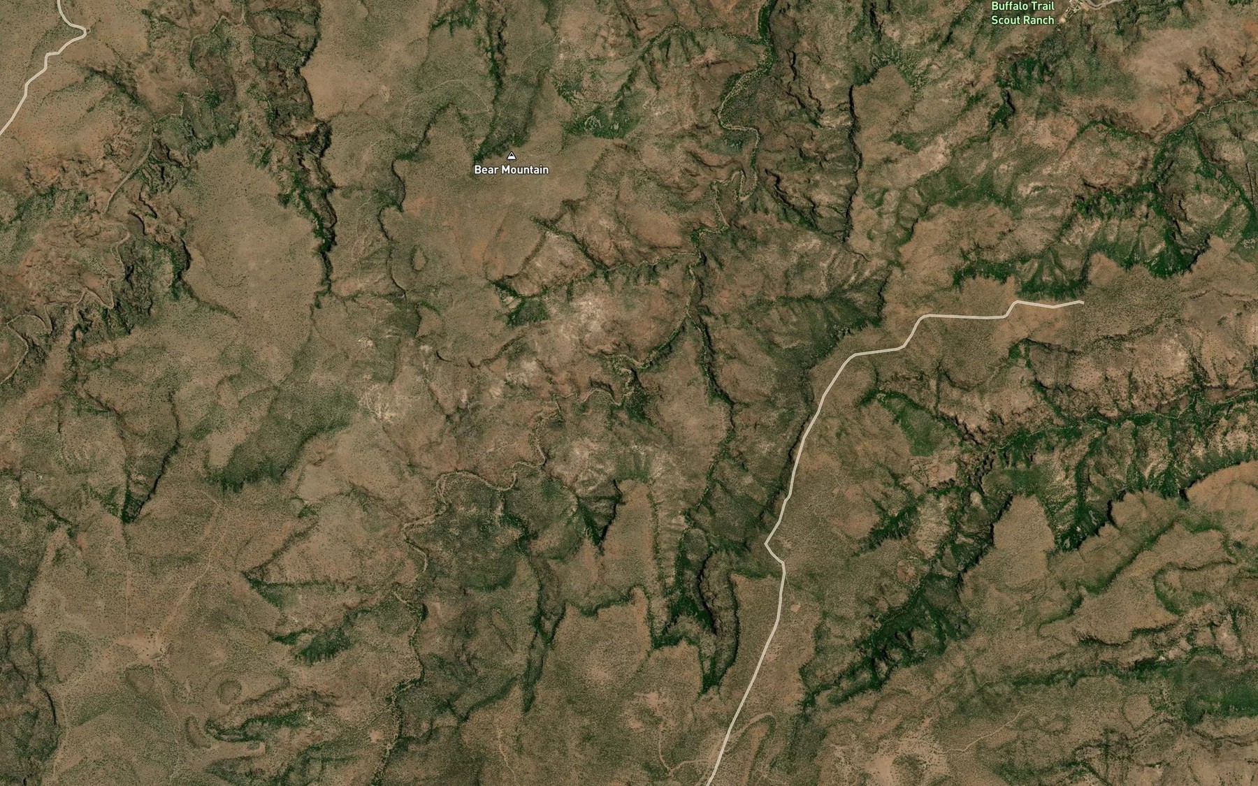 Satellite map of the Blue Hole