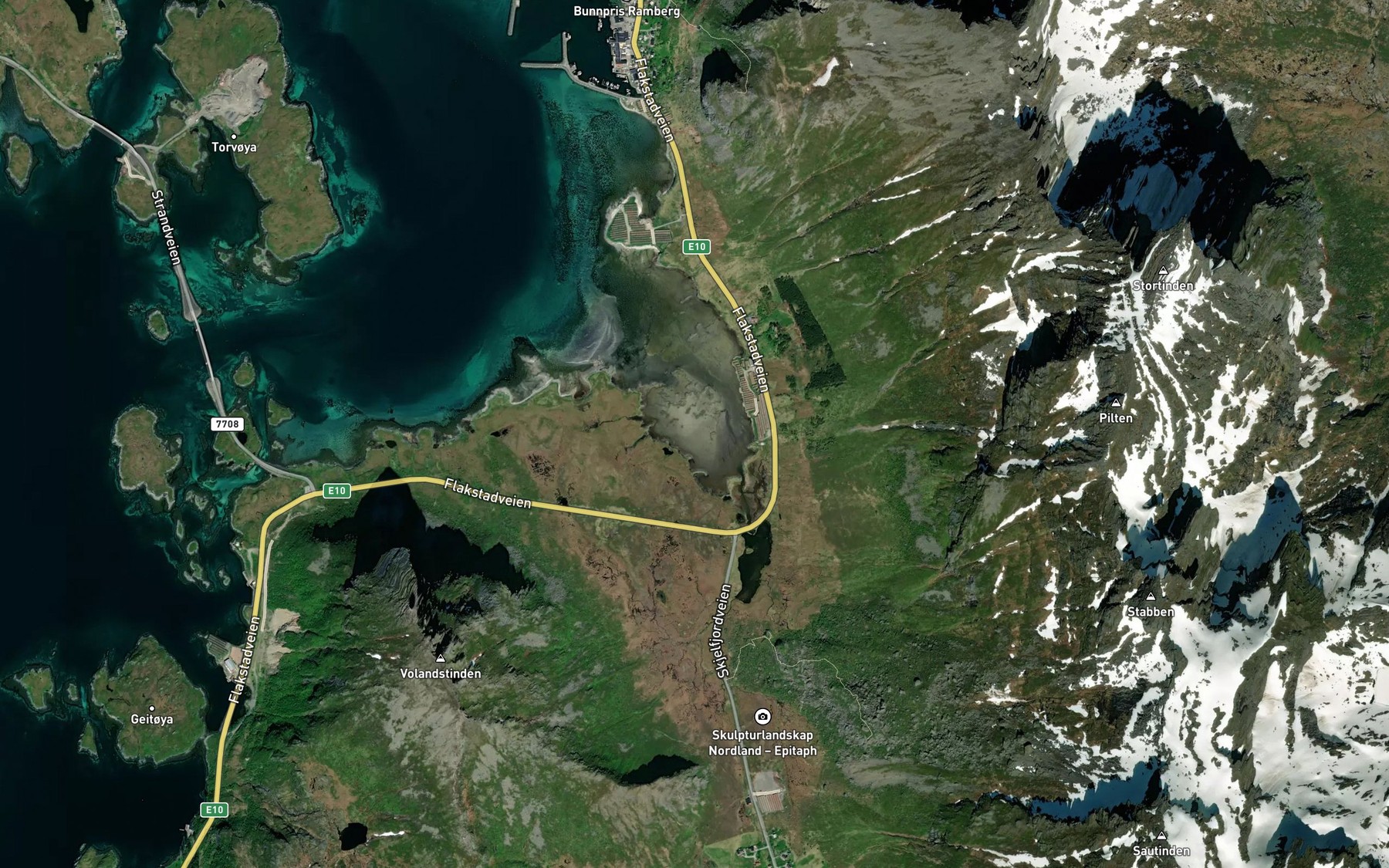 Satellite map of the Spengerleira