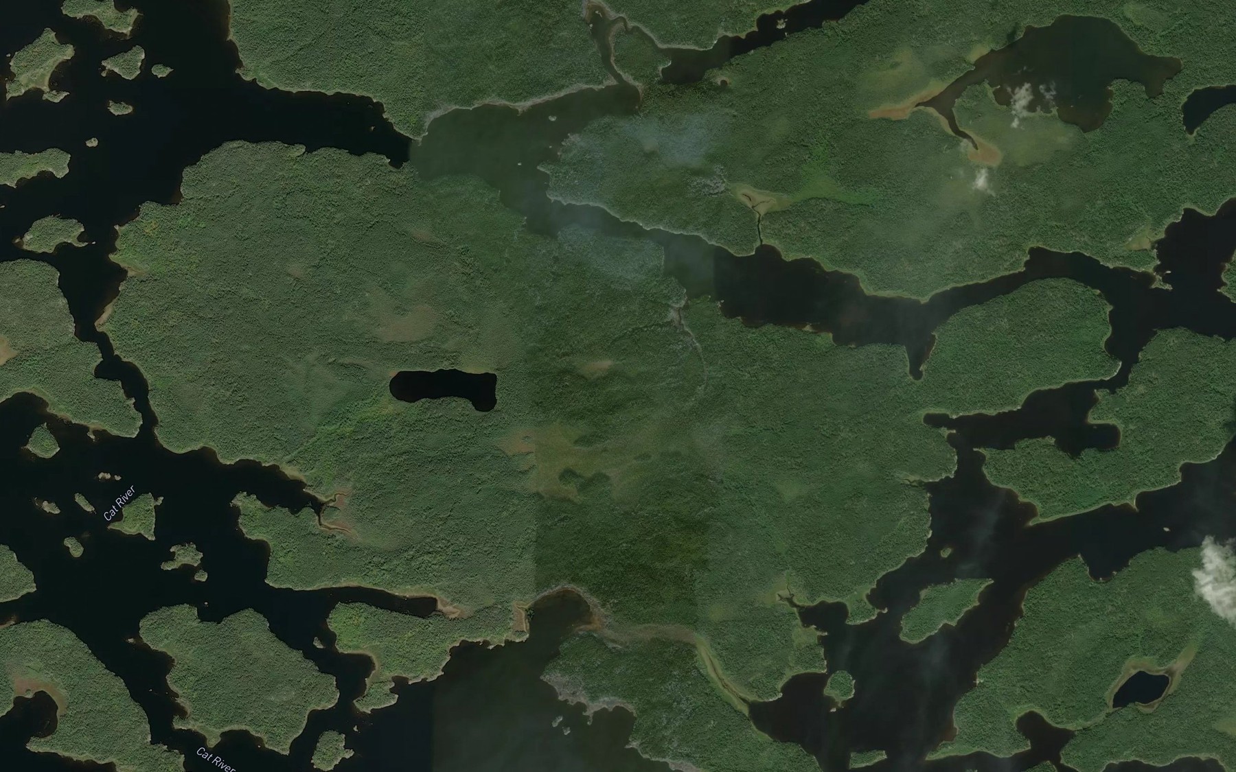 Satellite map of the Kezik Lake