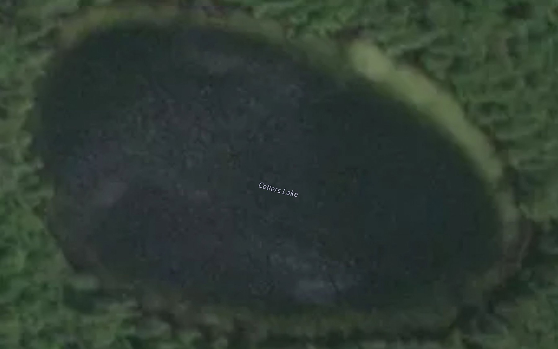 Satellite map of the Cotters Lake