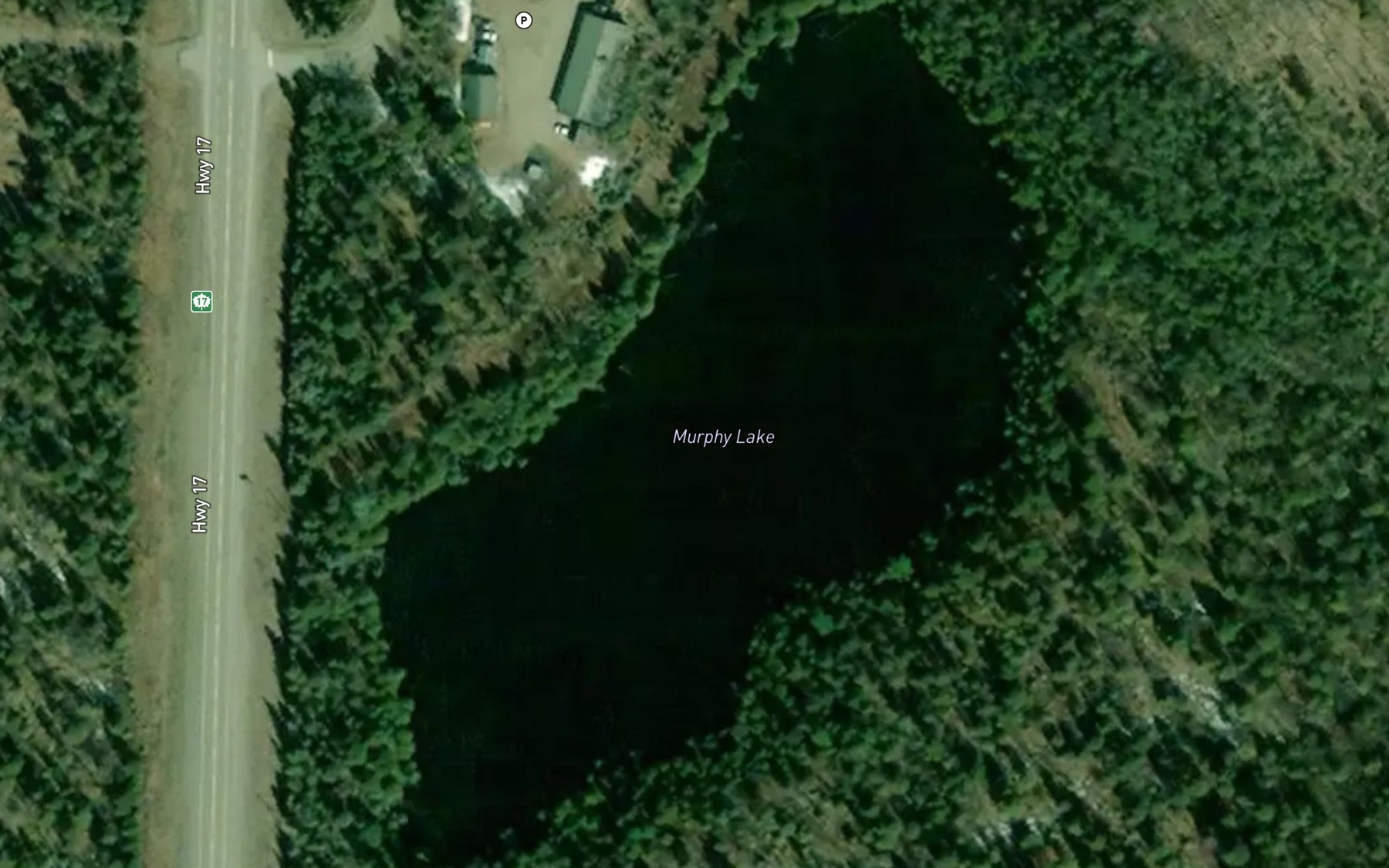 Satellite map of the Murphy Lake