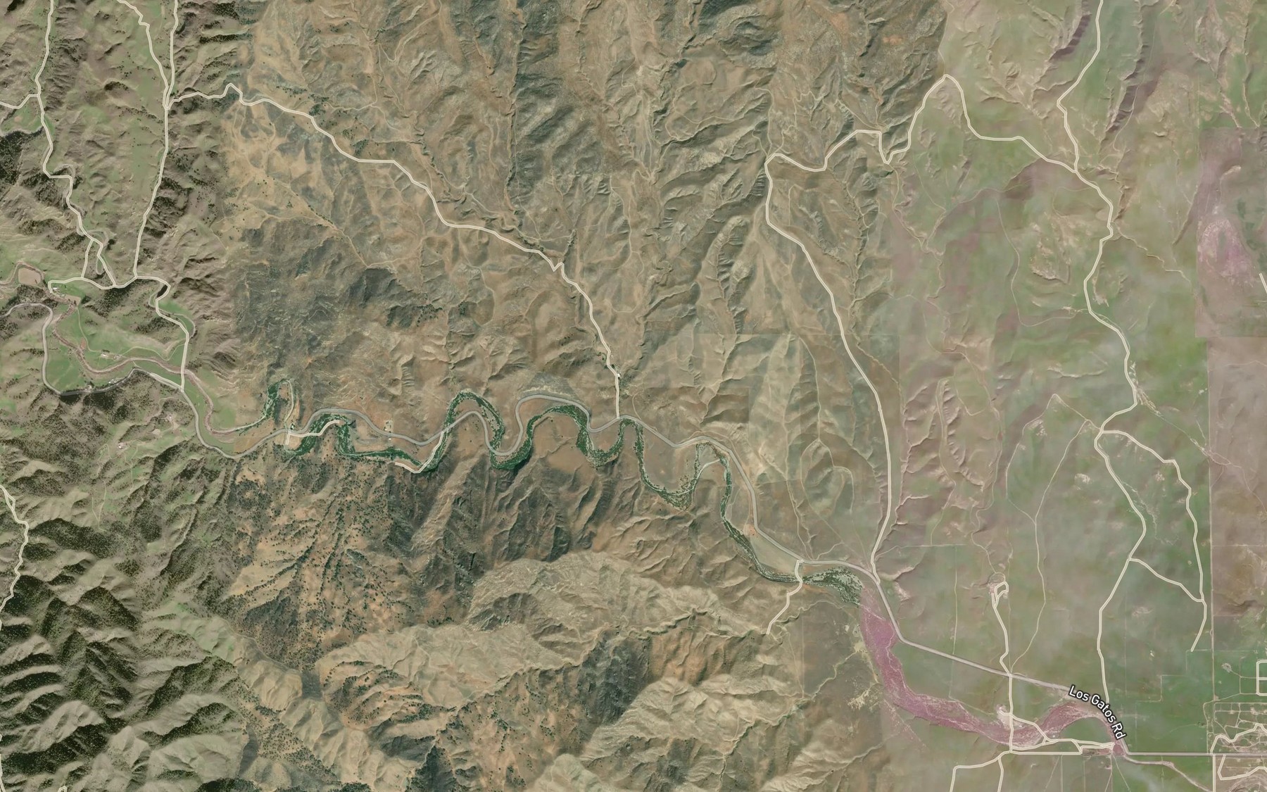 Satellite map of the Indian Springs