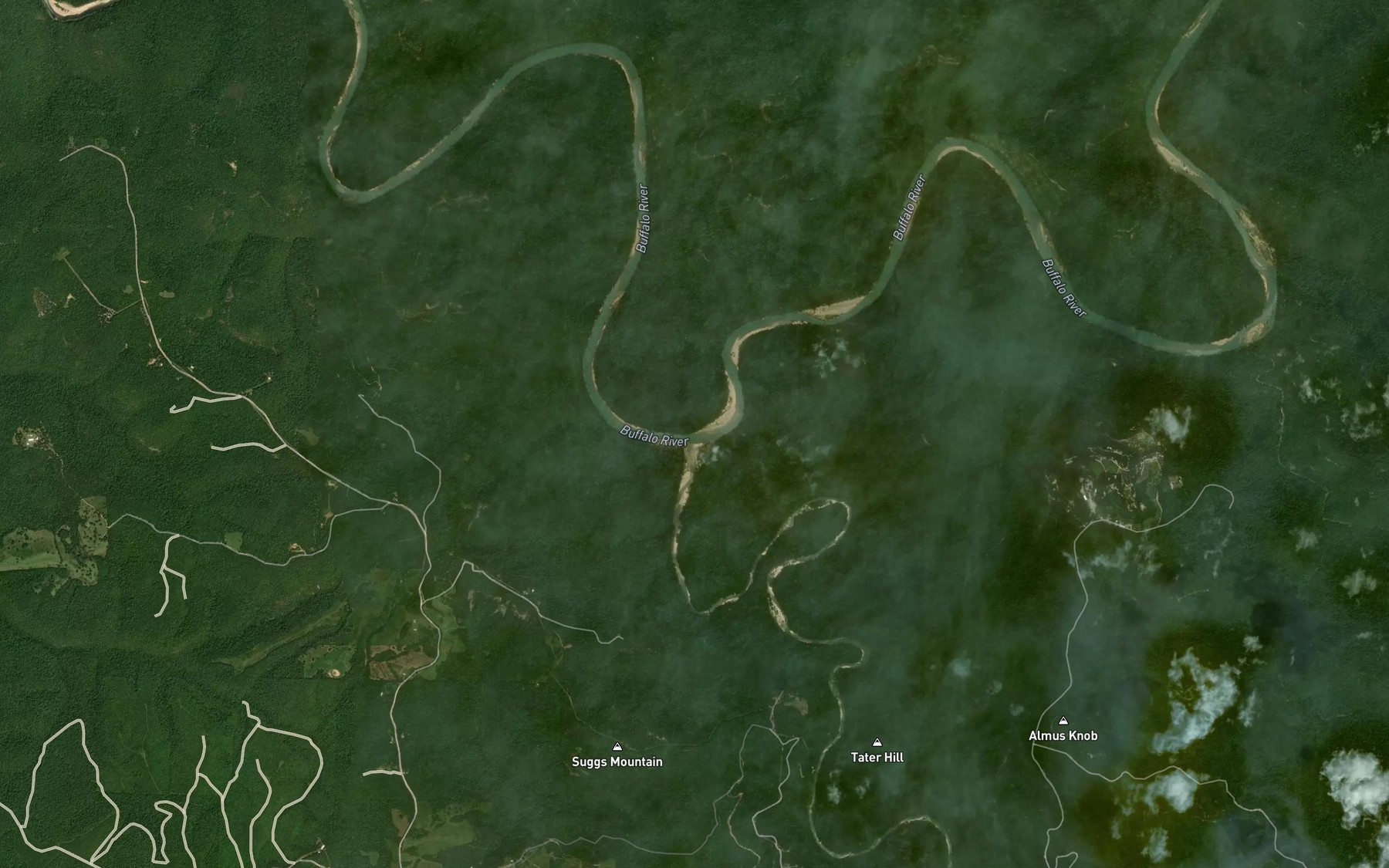 Satellite map of the Big Creek