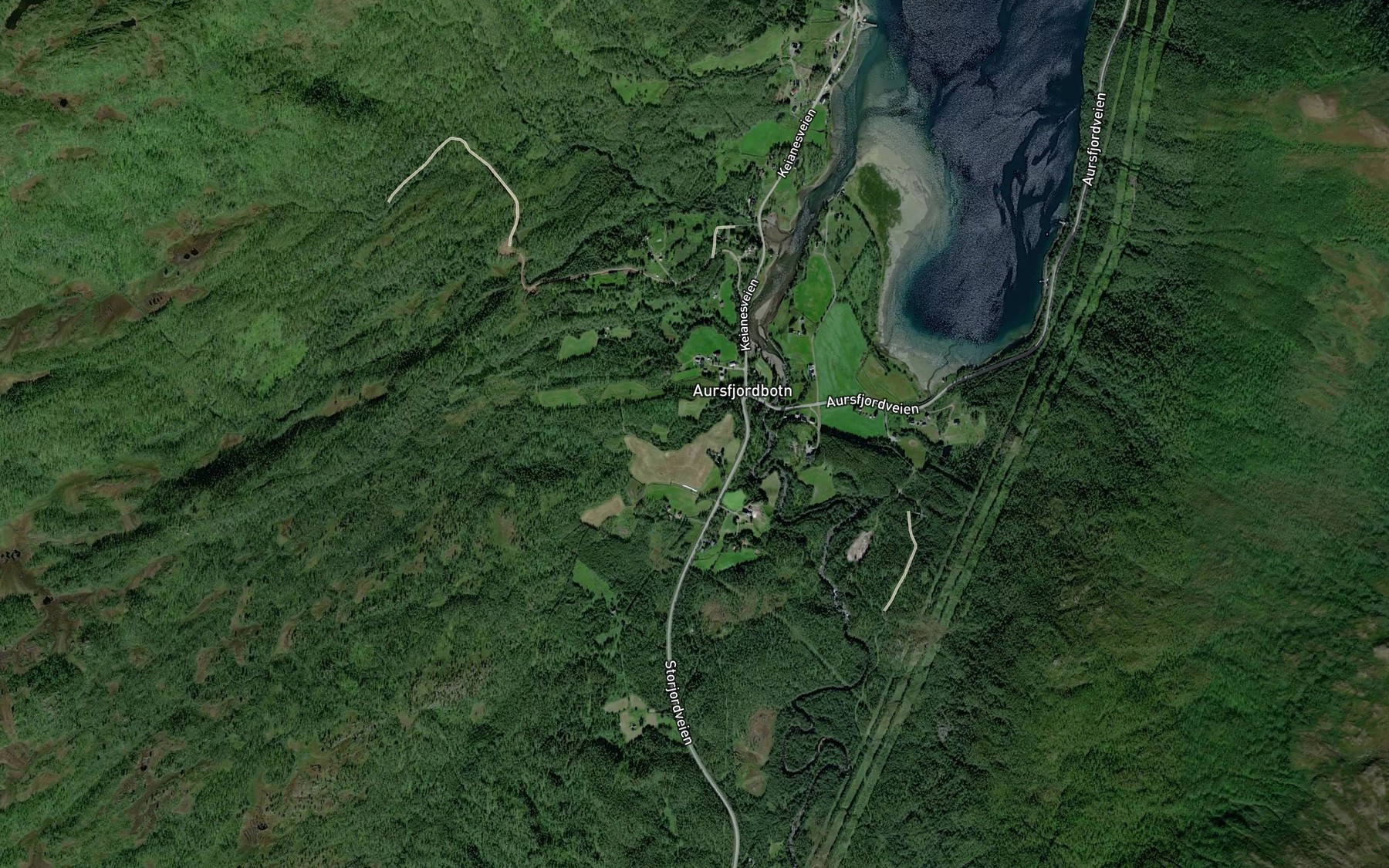 Satellite map of the Jakobbekken