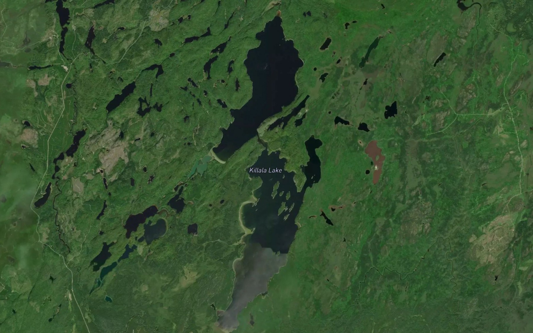 Satellite map of the Killala Lake
