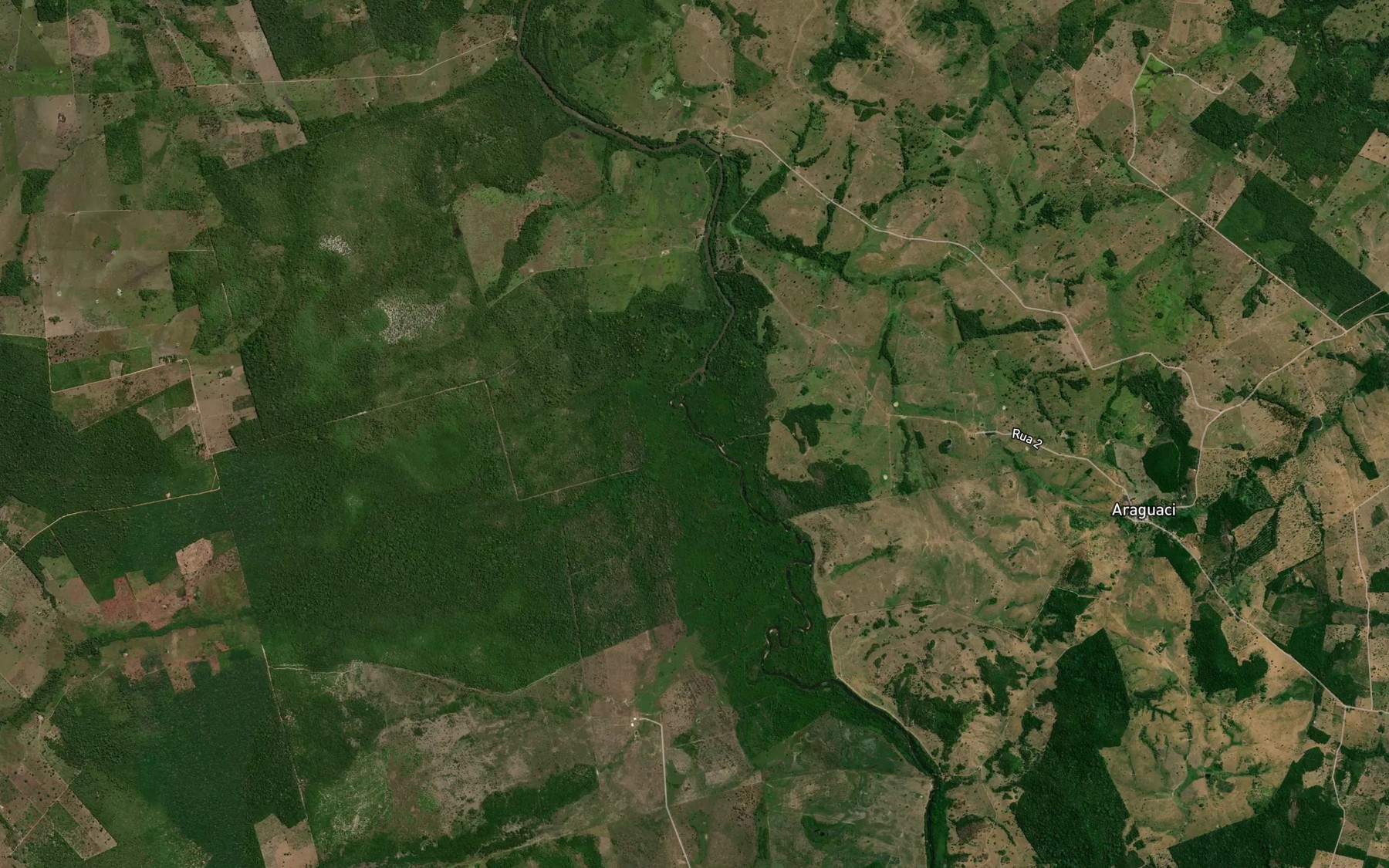 Satellite map of the Corrego Ribeirao Preto