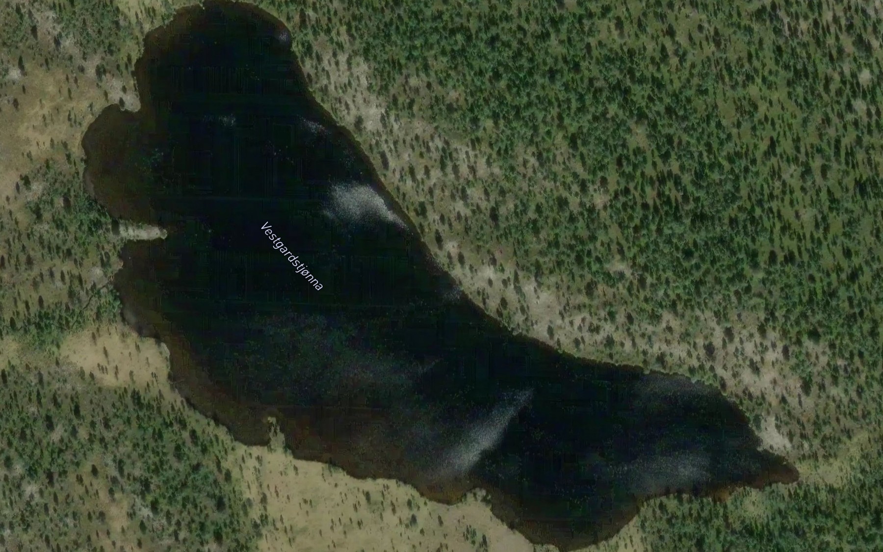 Satellite map of the Vestgardtjorna