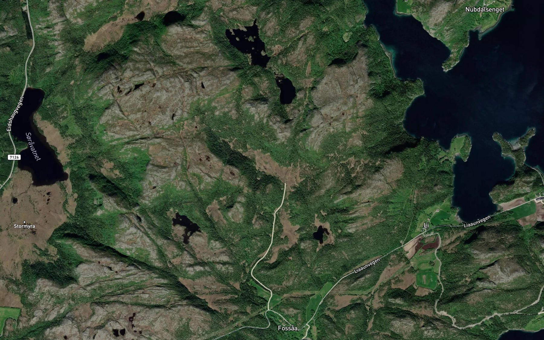Satellite map of the Stordalsbekken