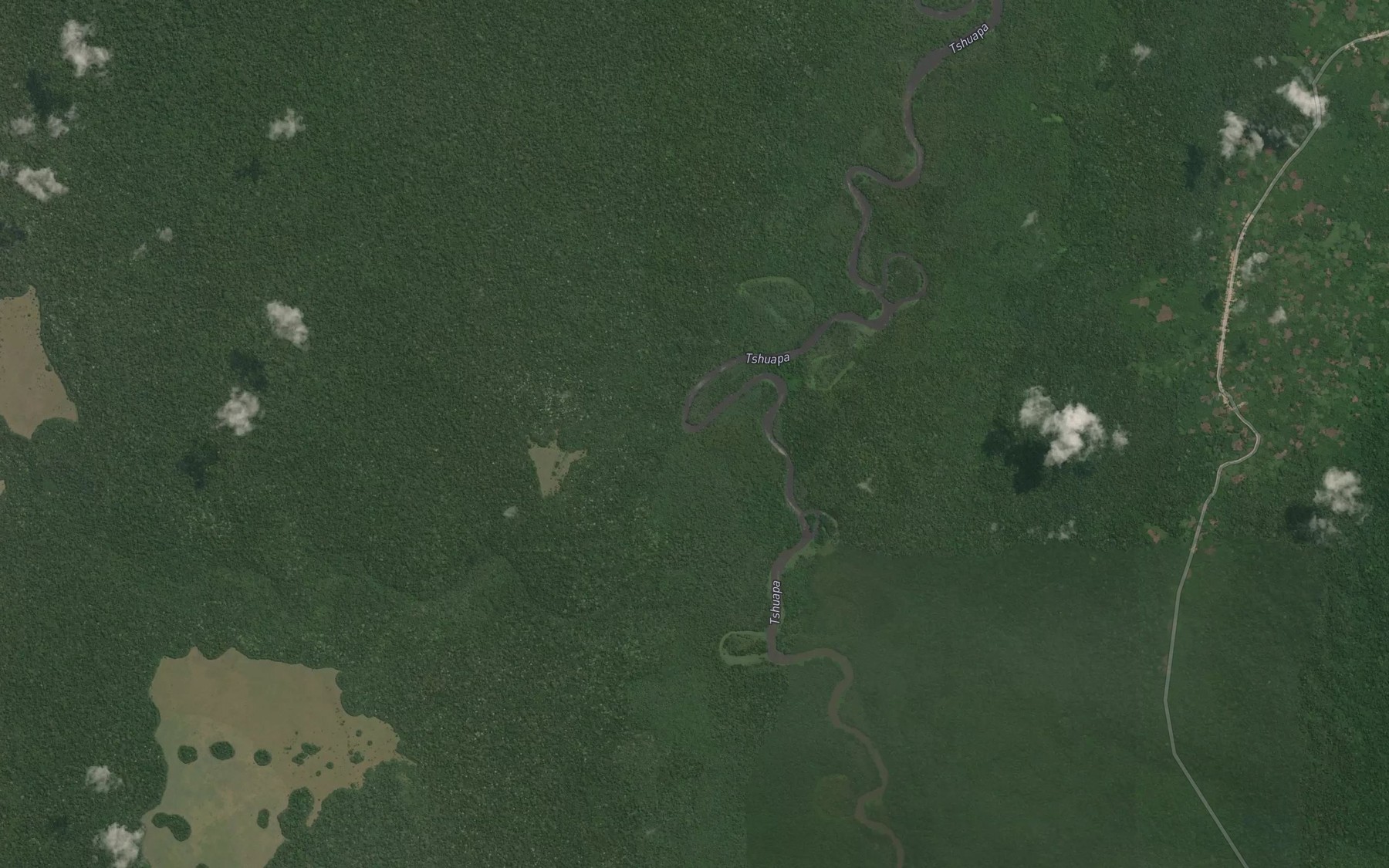Satellite map of the Lusukula