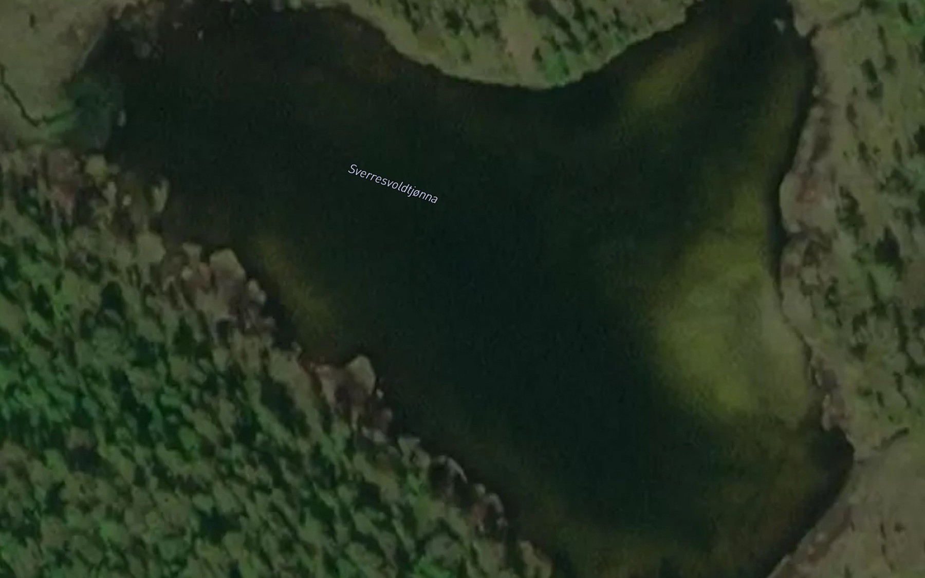 Satellite map of the Sverresvoldtjonna