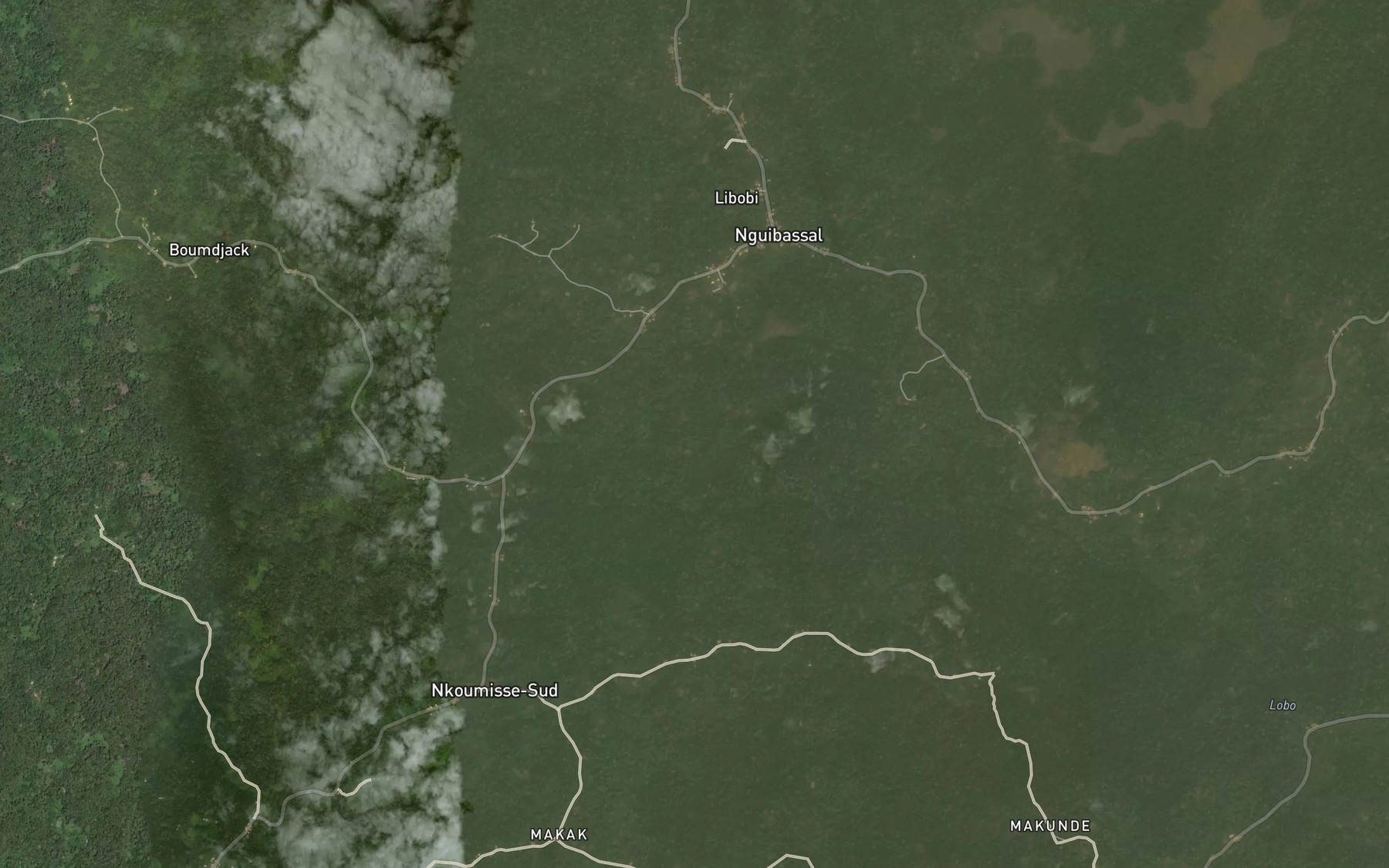Satellite map of the Ntsa