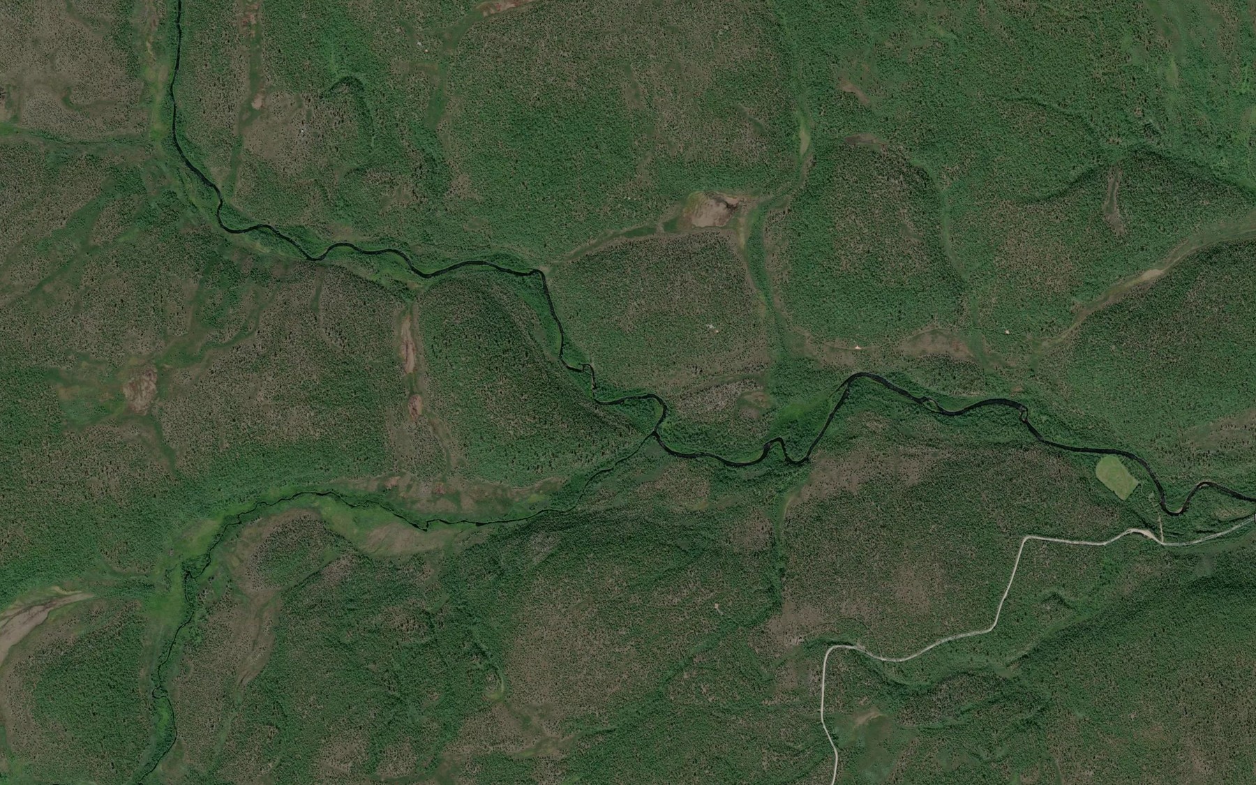 Satellite map of the Iskorasjohka