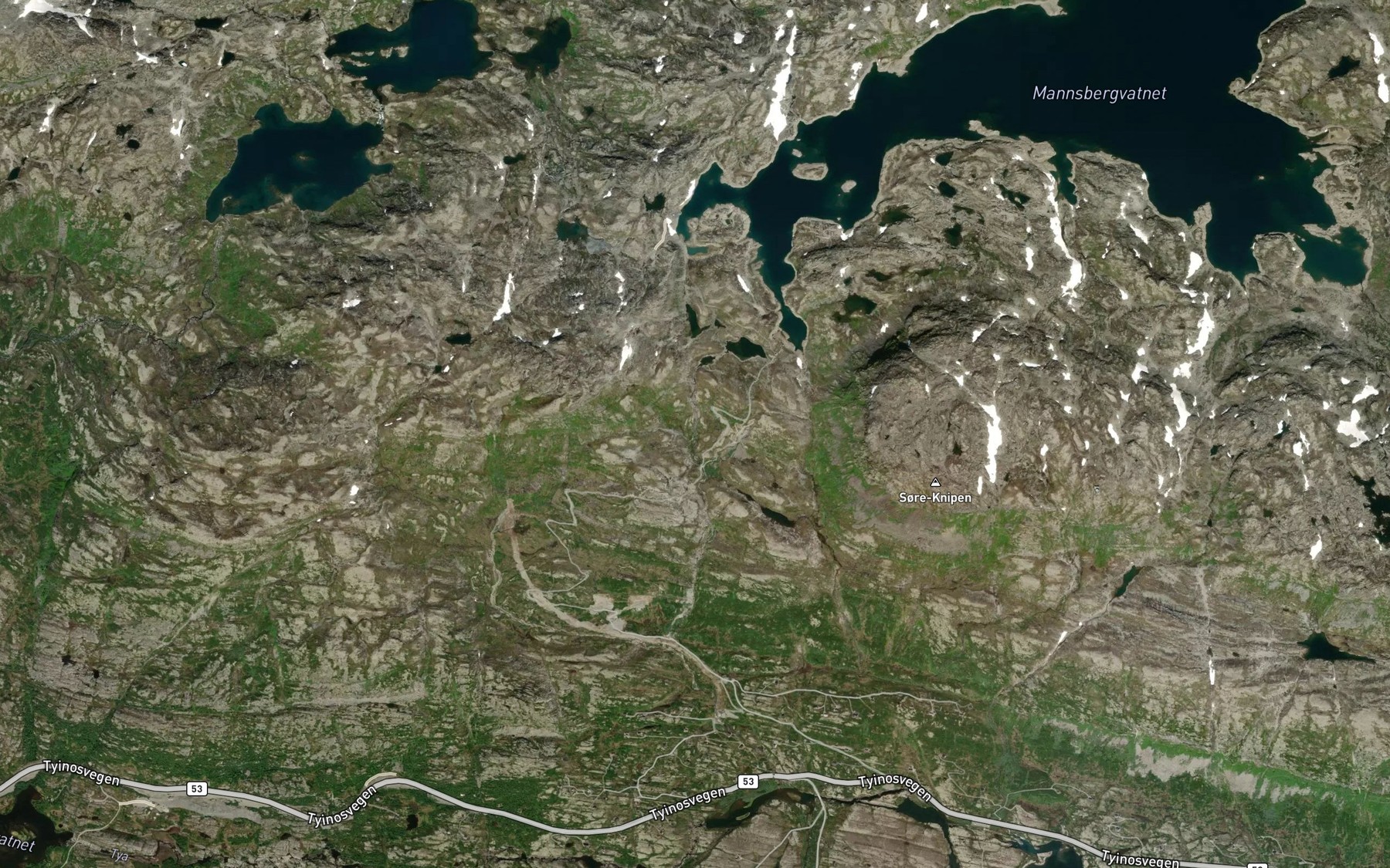 Satellite map of the Mannsbergelvi
