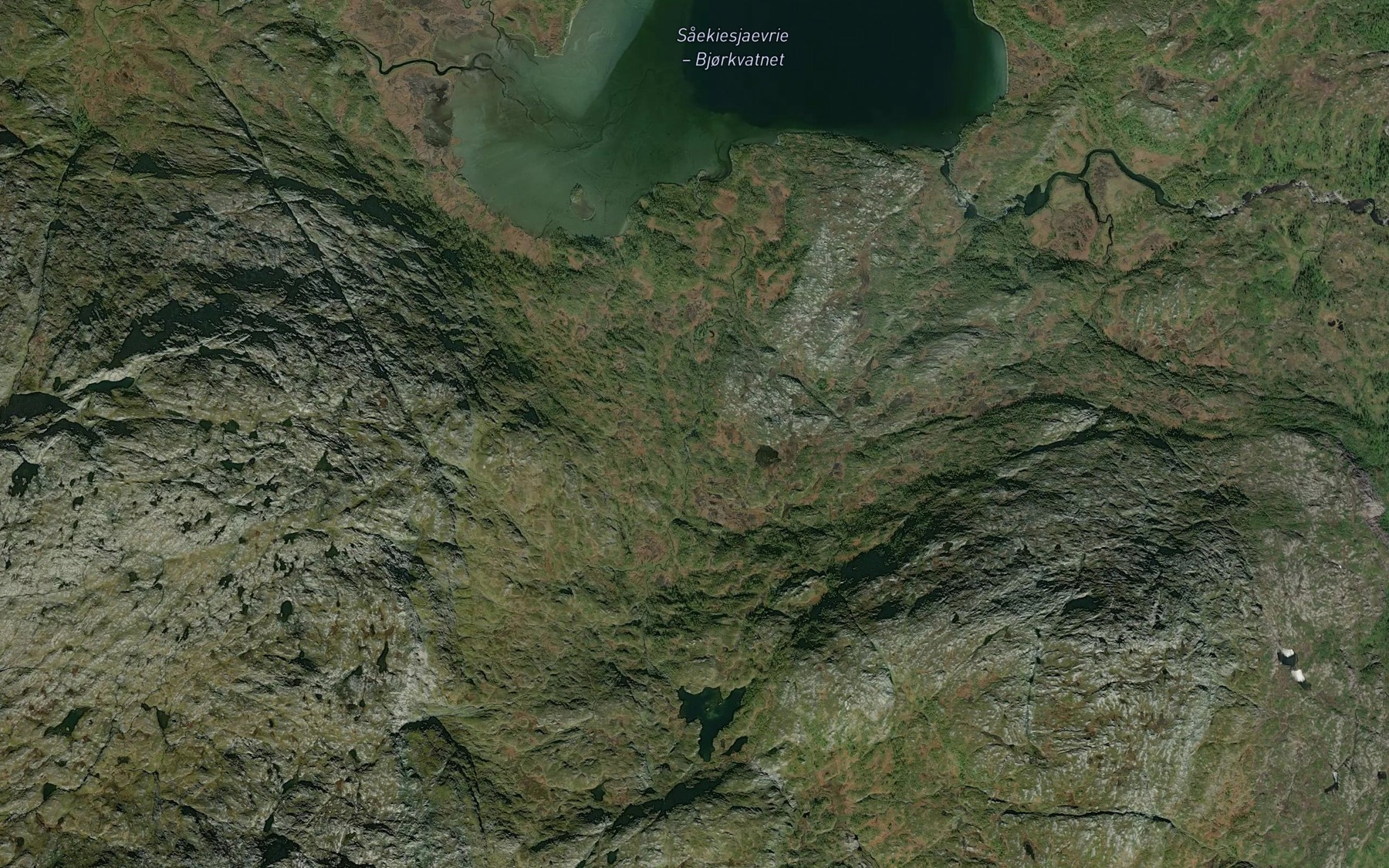 Satellite map of the Sorbekken