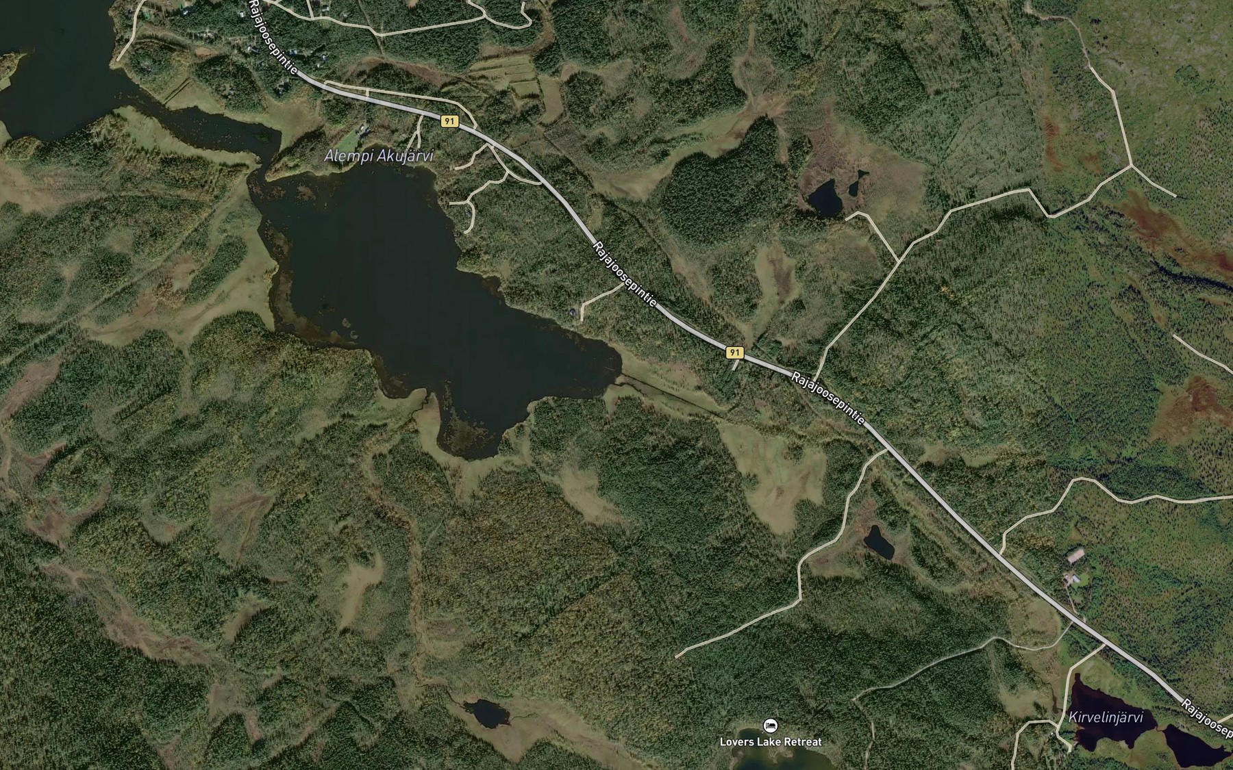 Satellite map of the Perakallio-oja