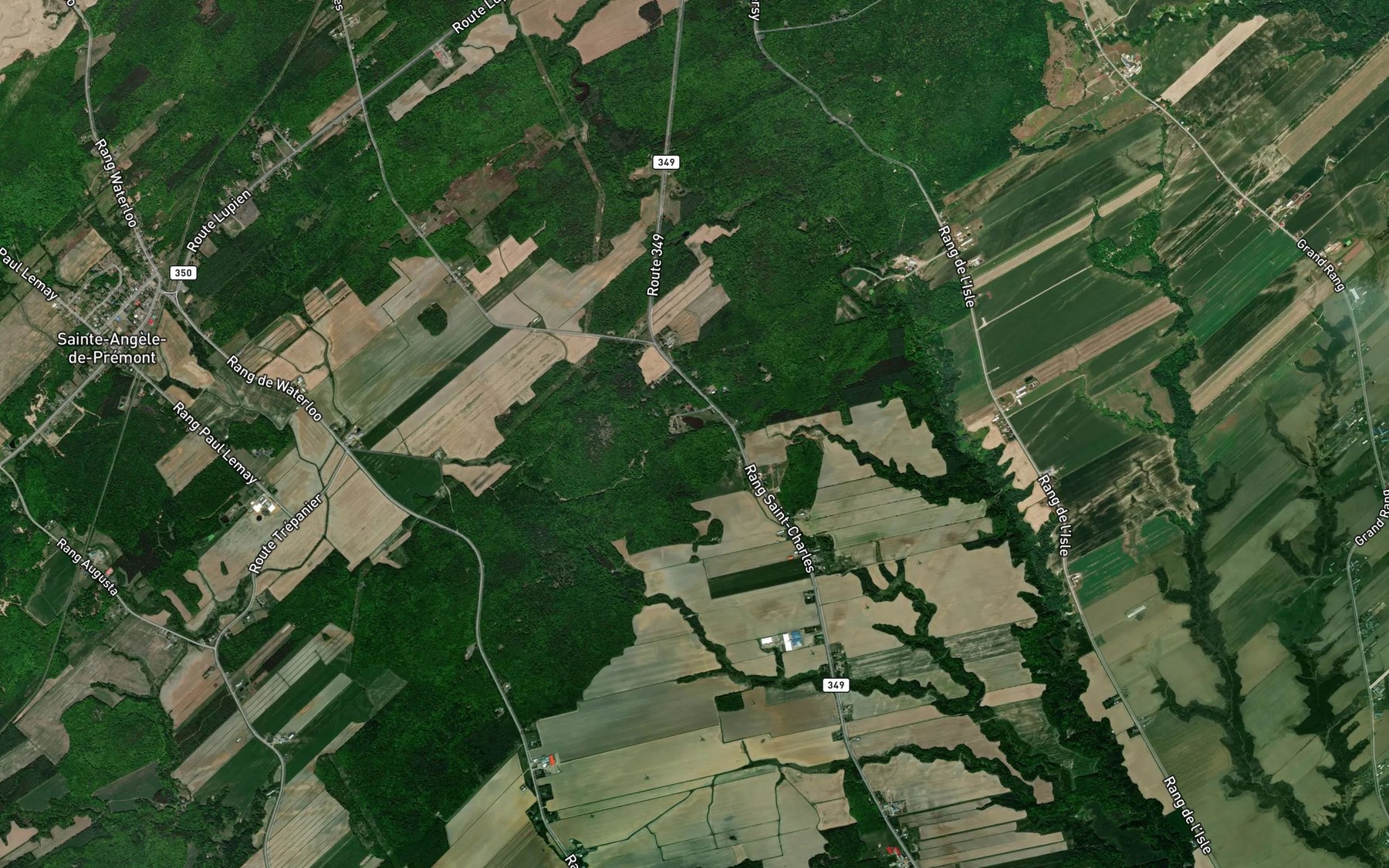 Satellite map of the Lac Barolet