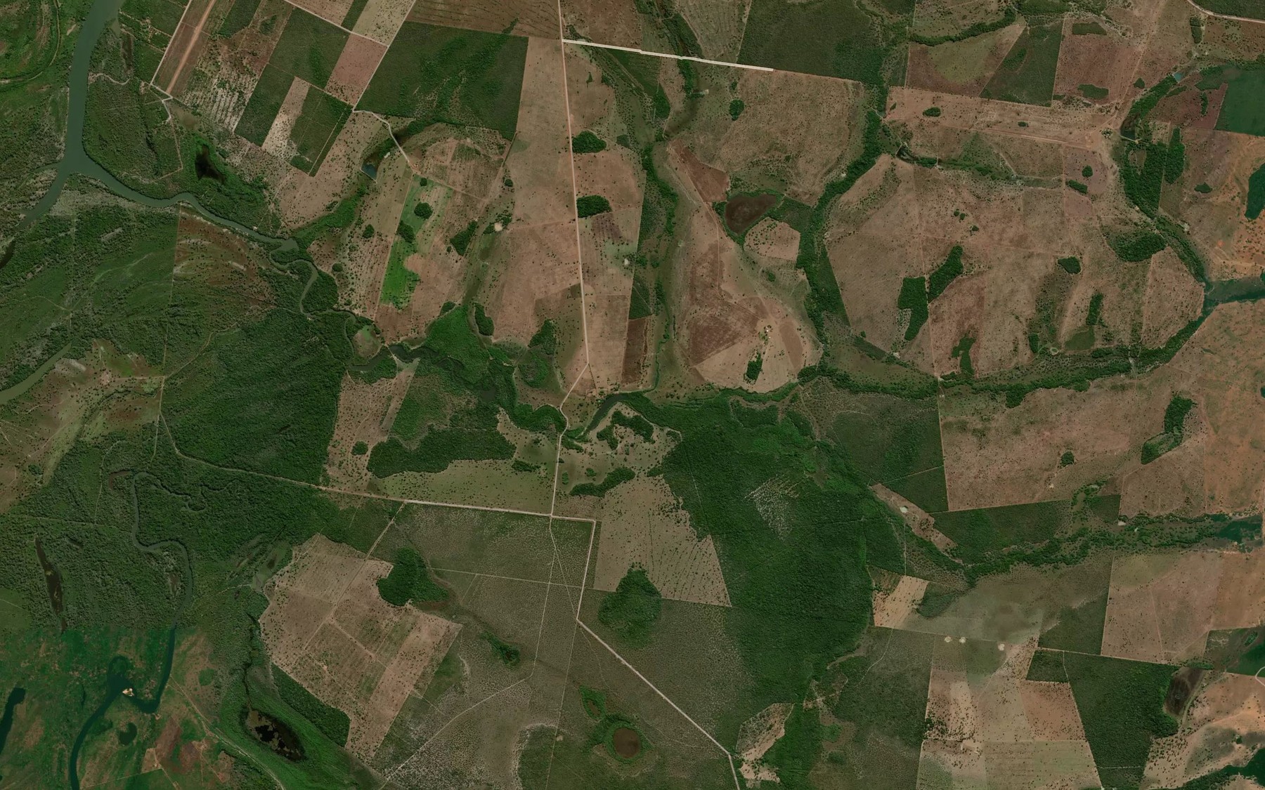 Satellite map of the Corrego das Eguas