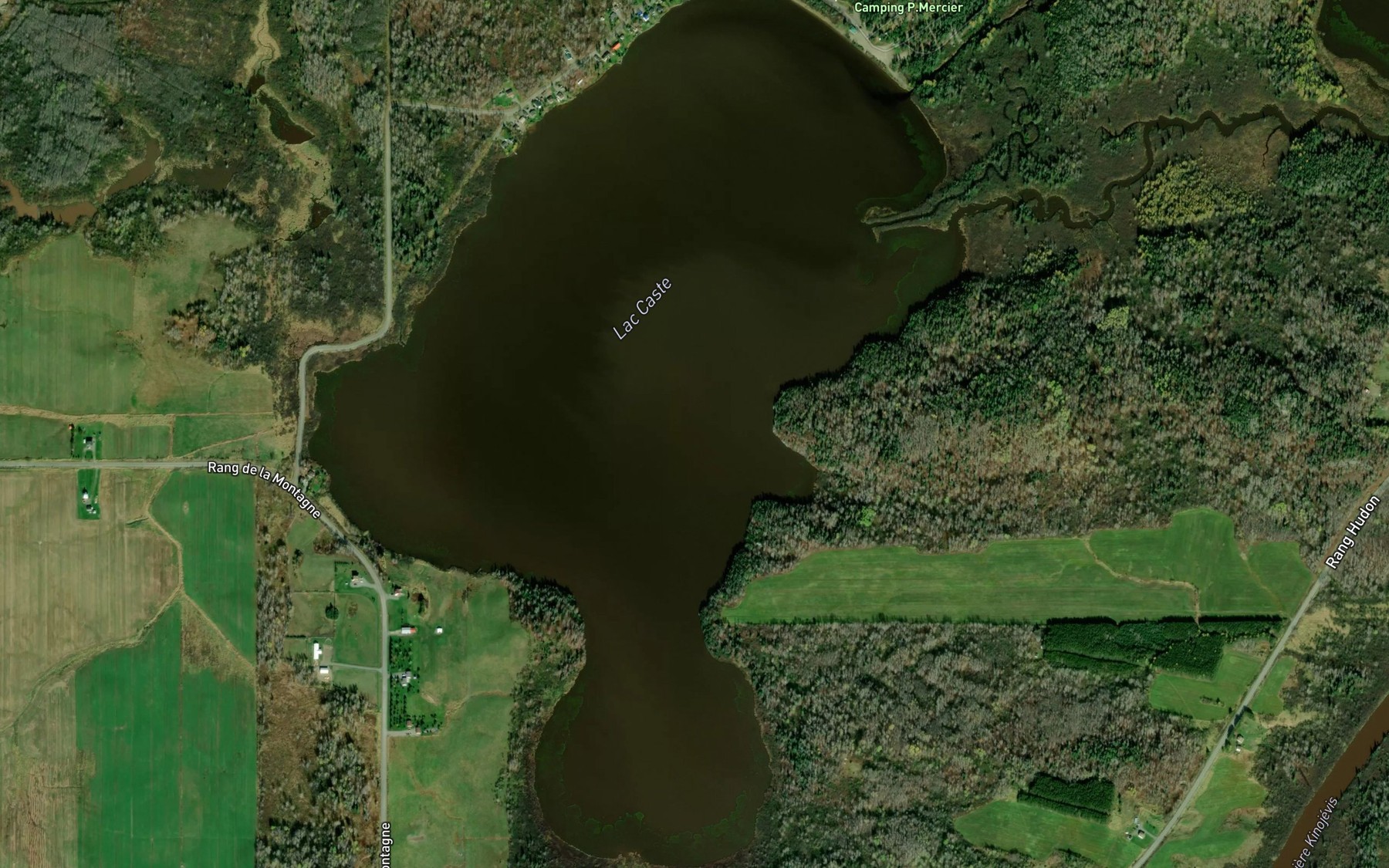 Satellite map of the Lac Caste