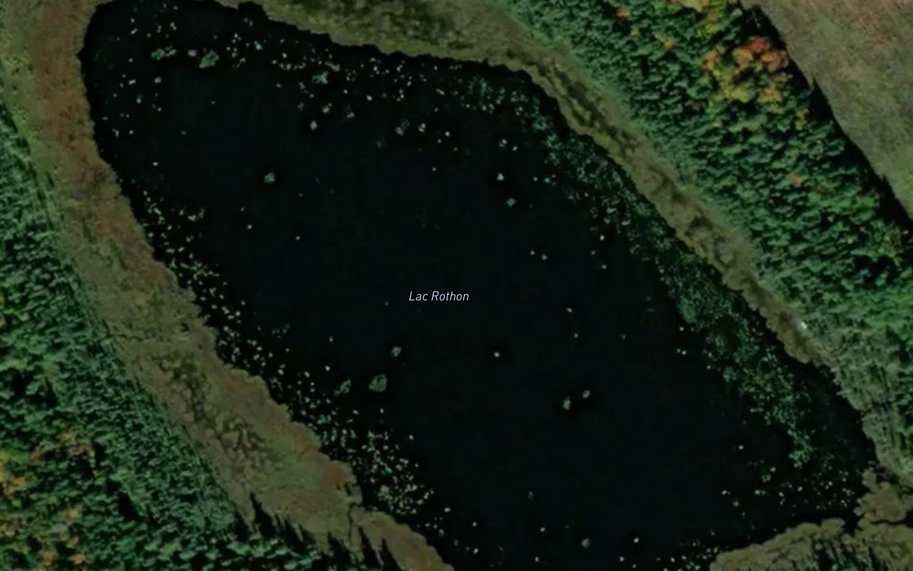 Satellite map of the Lac Rothon