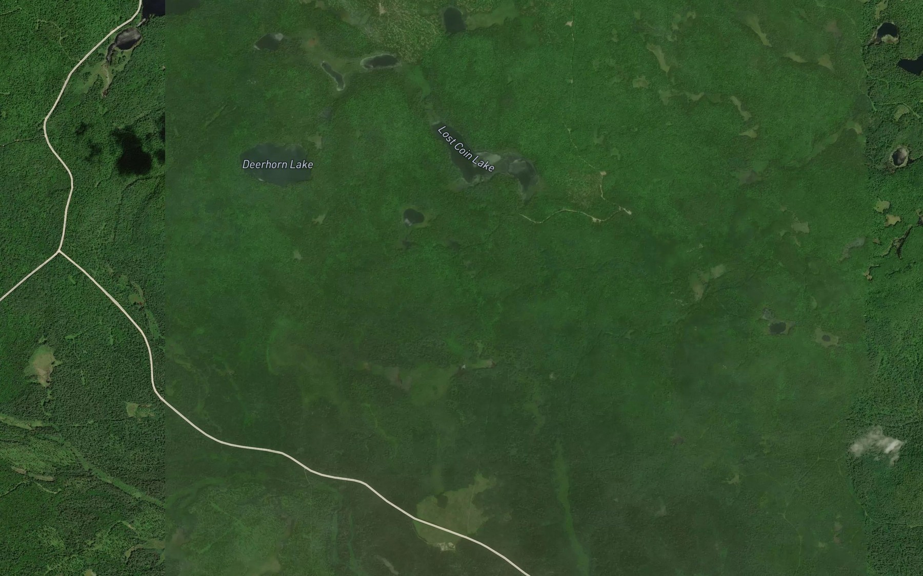 Satellite map of the Dorami Creek