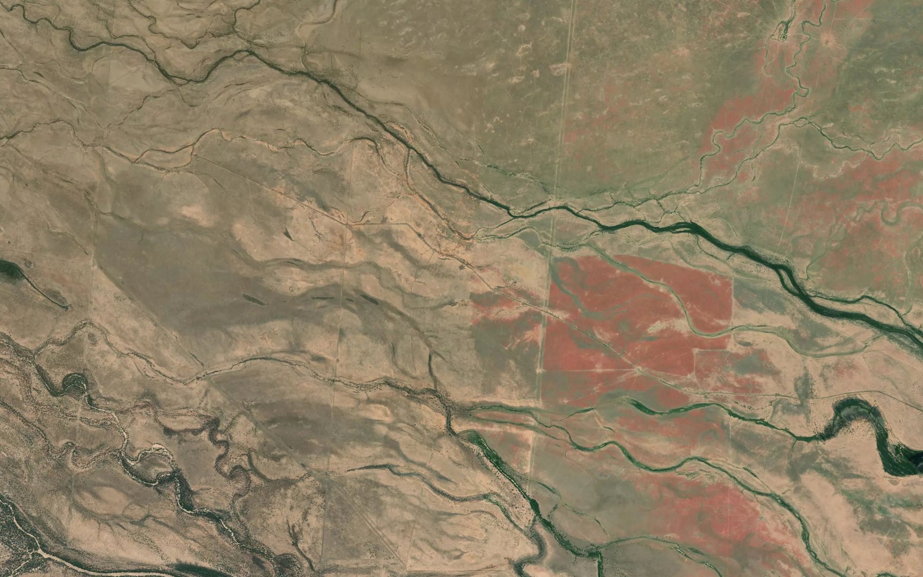 Satellite map of the Middle Creek