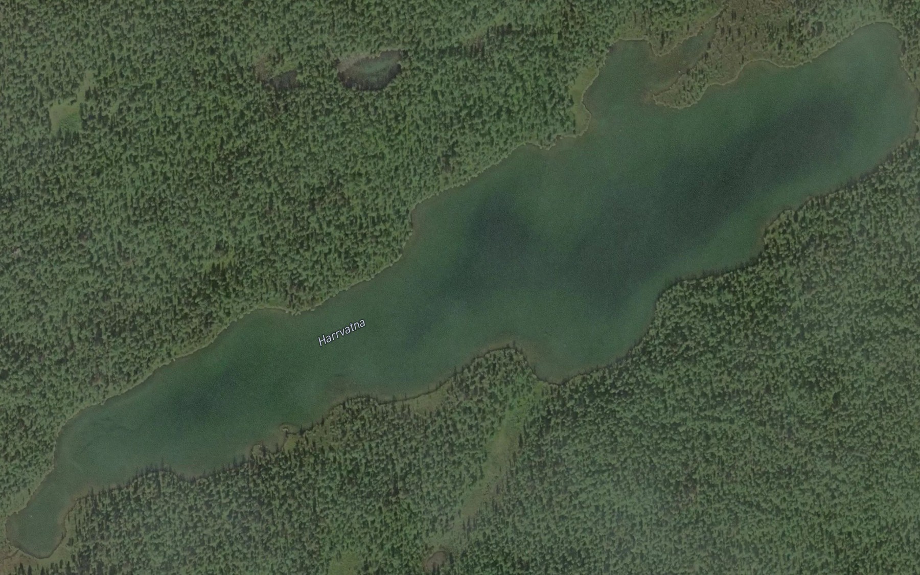 Satellite map of the Harrvatna