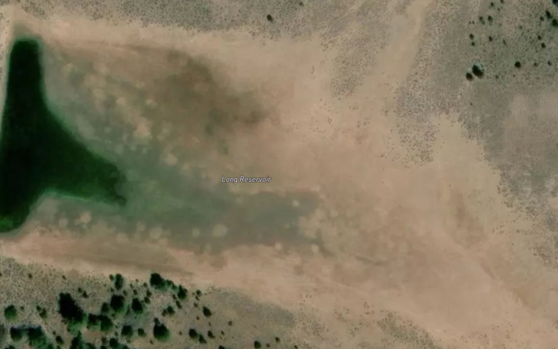 Satellite map of the Long Reservoir