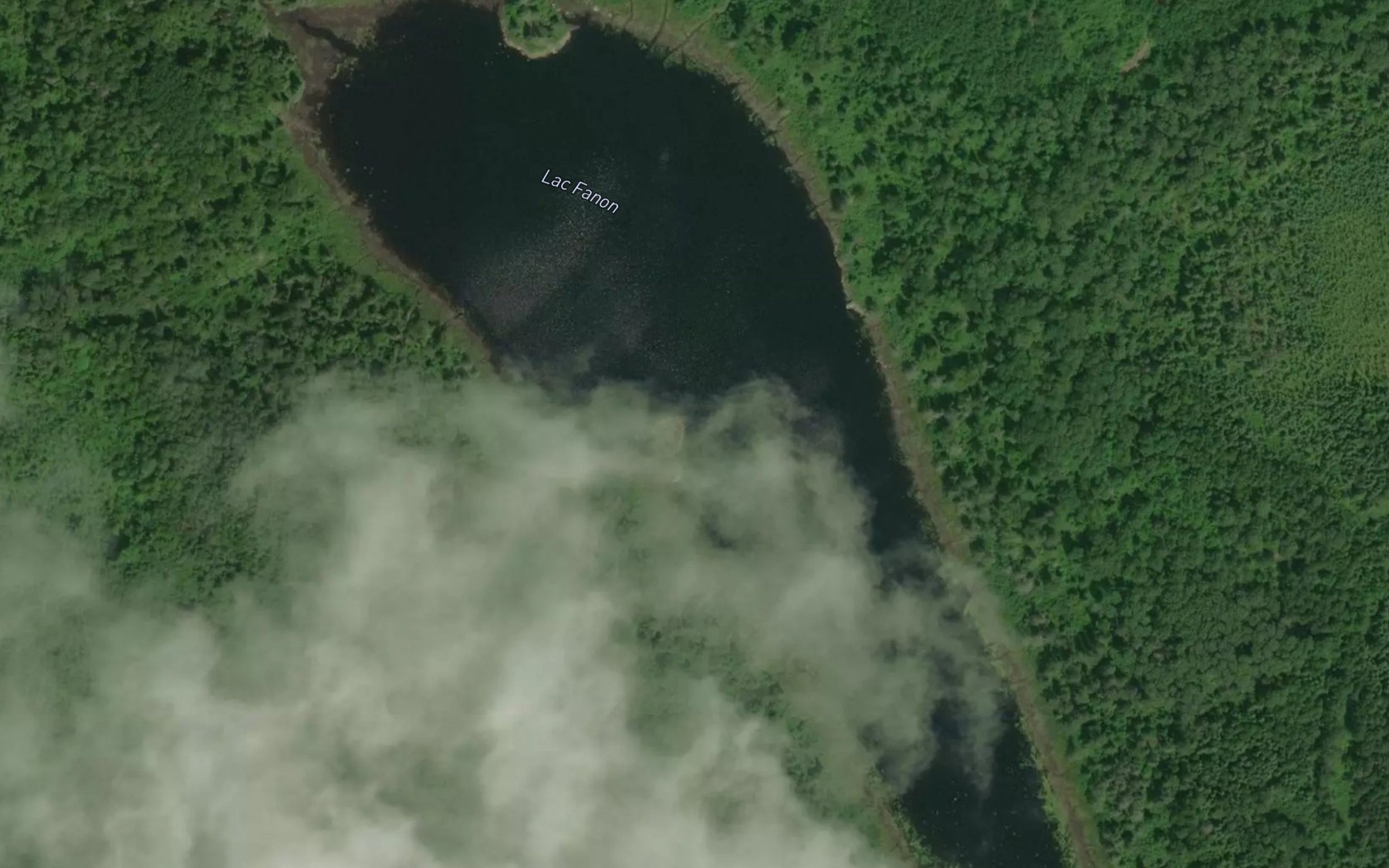 Satellite map of the Lac Fanon