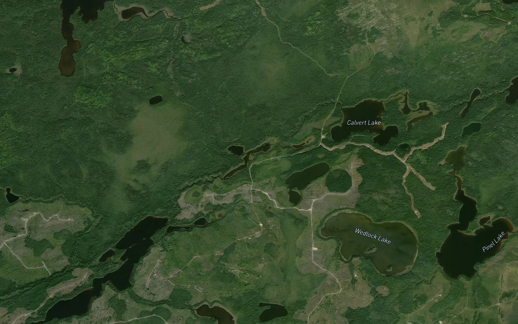 Satellite map of the Fairview Creek