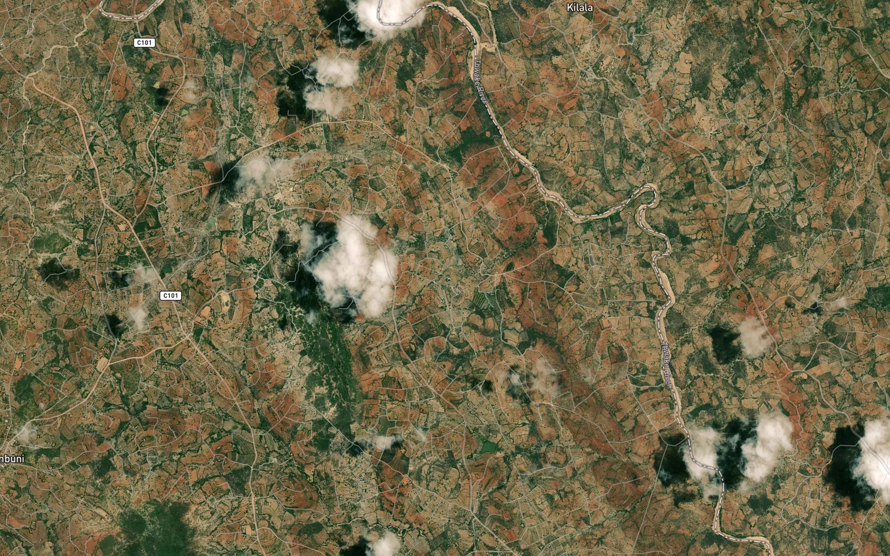 Satellite map of the Munyuni