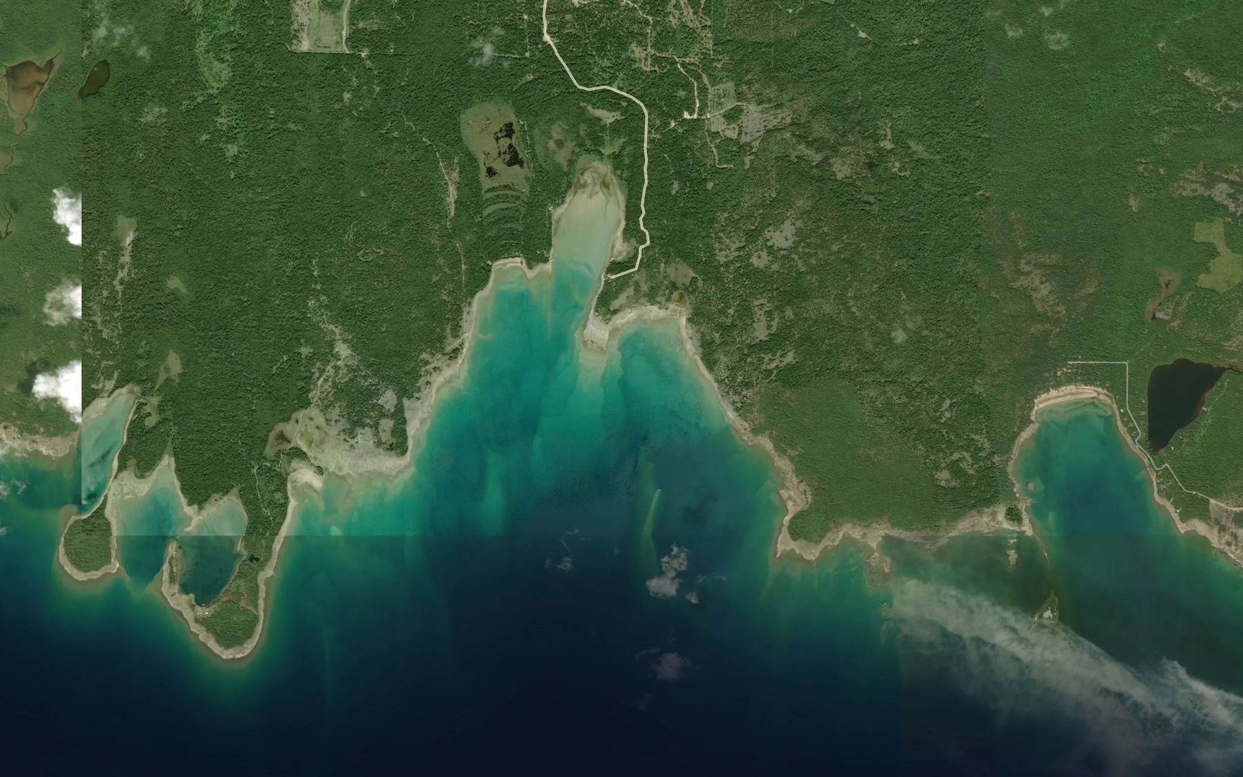 Satellite map of the Seaman Reef