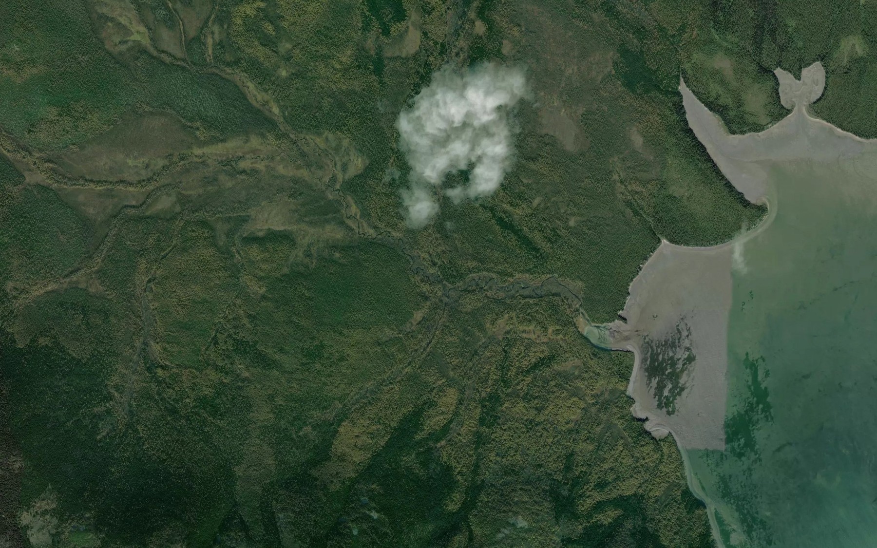 Satellite map of the Levaya Mamga