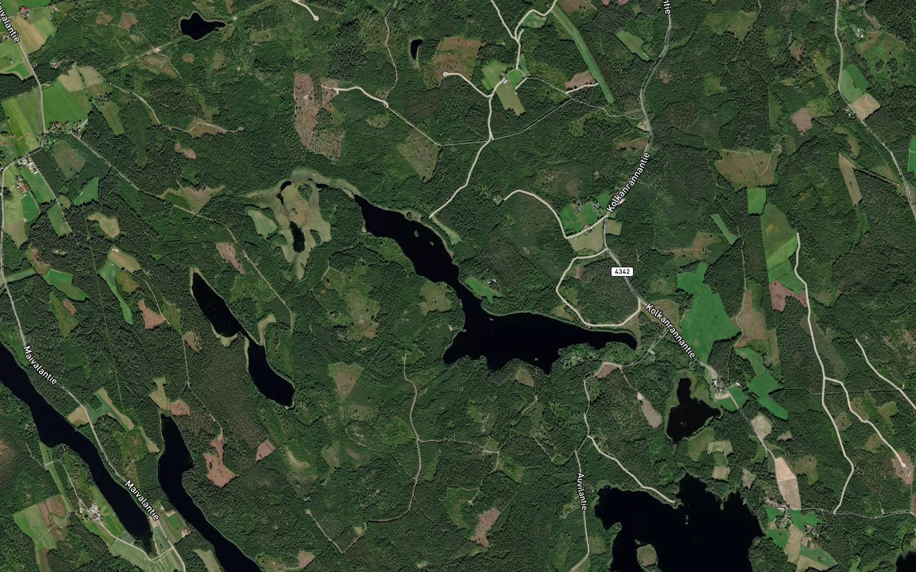 Satellite map of the Kivisalmi