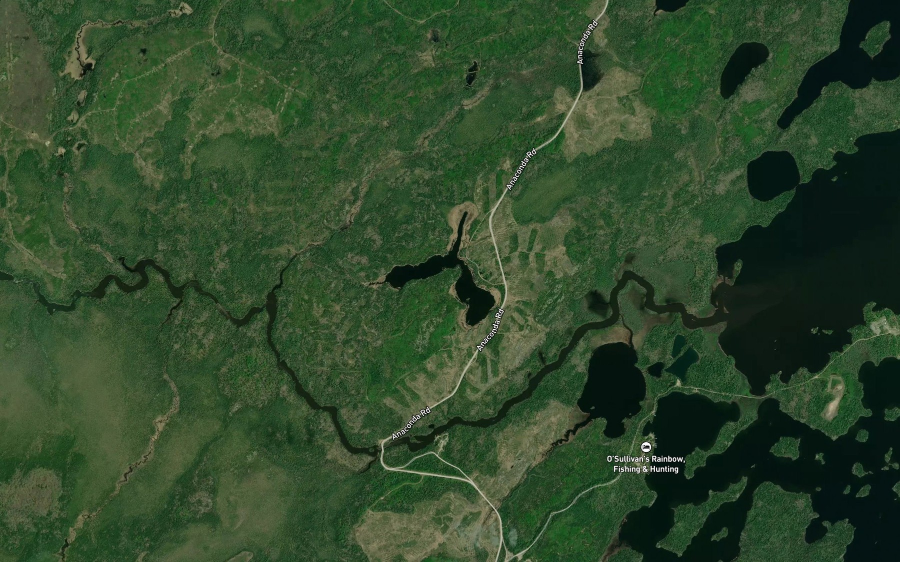 Satellite map of the Prop Lake