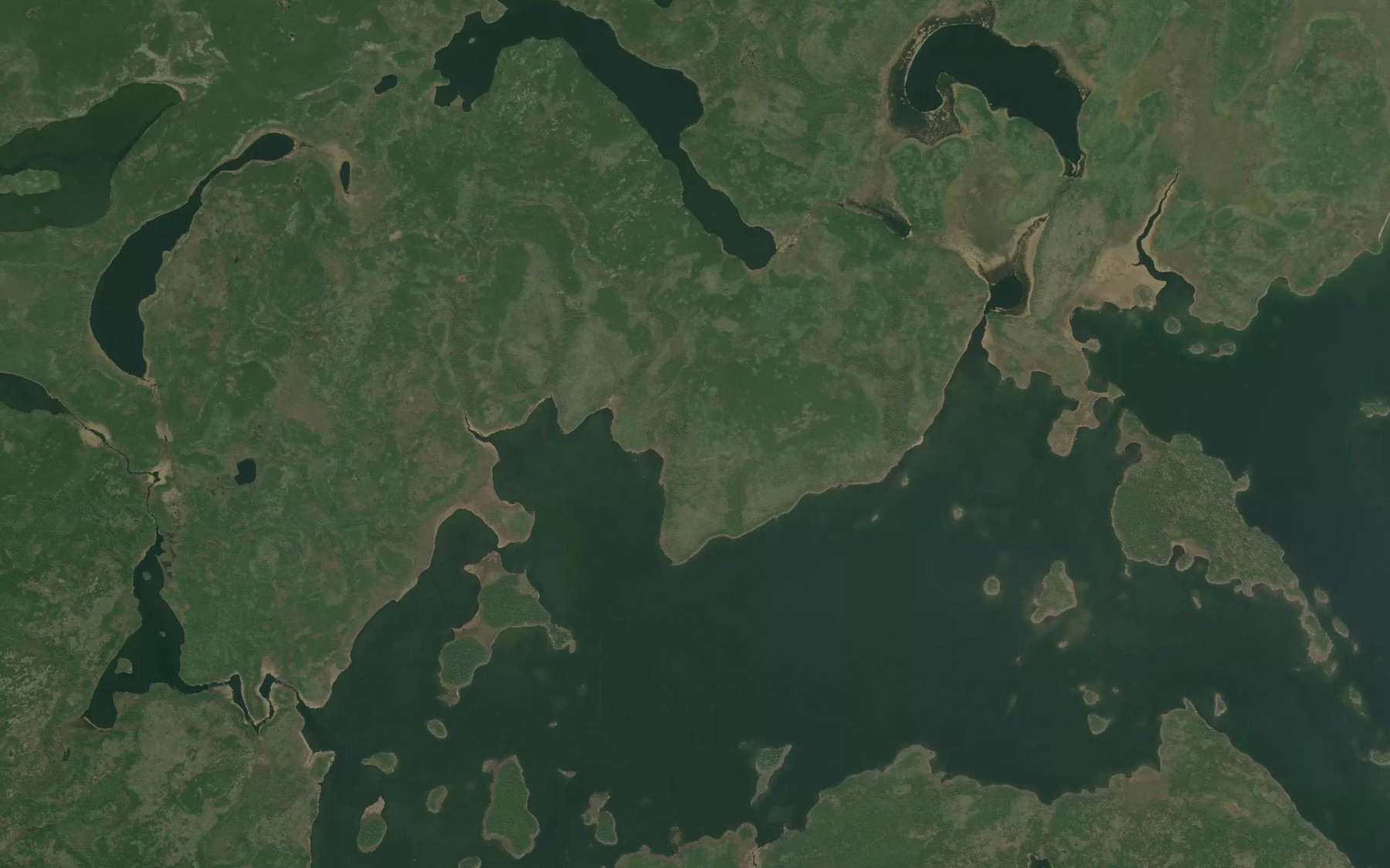 Satellite map of the Mackie Bay