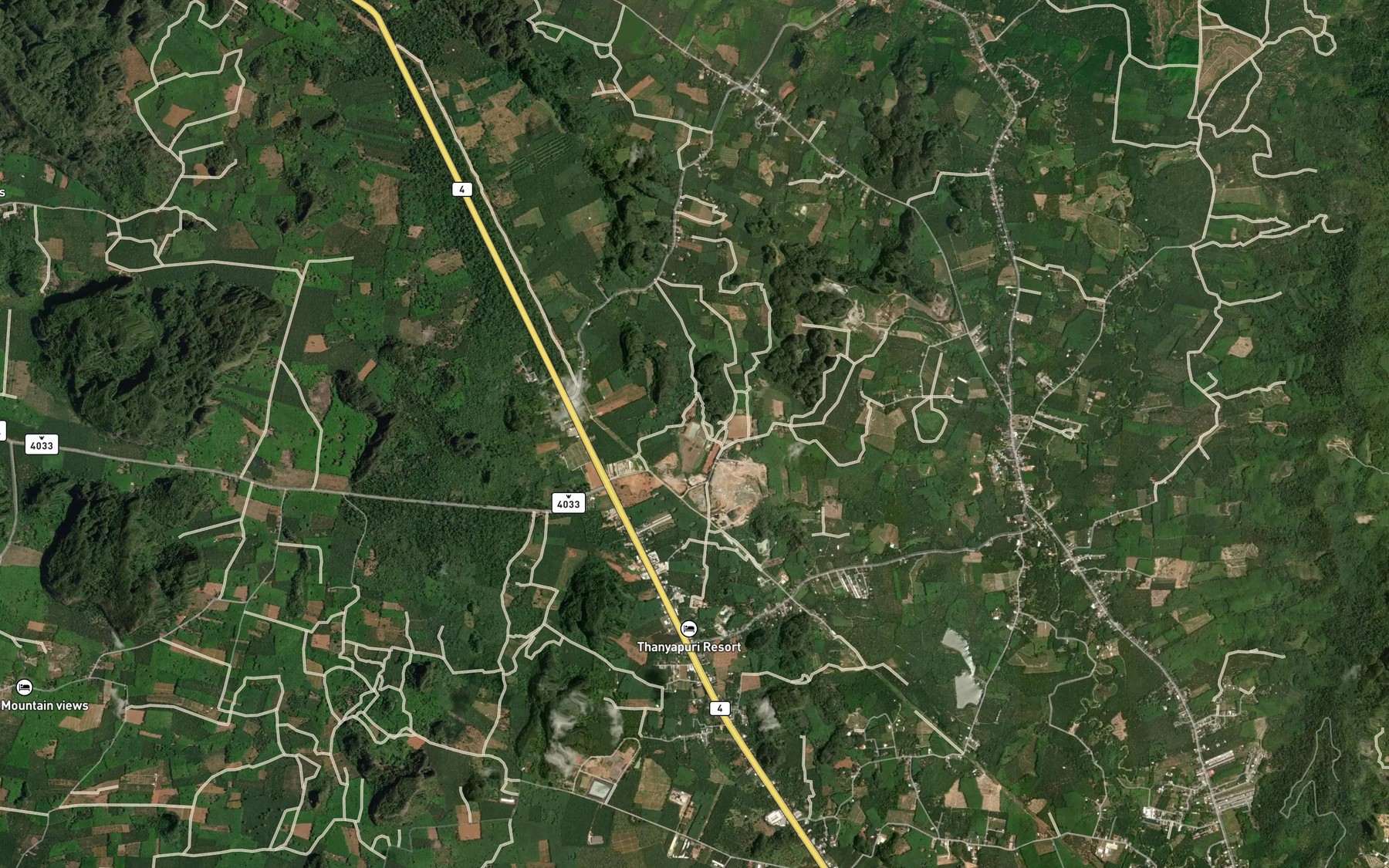 Satellite map of the Nong Kok