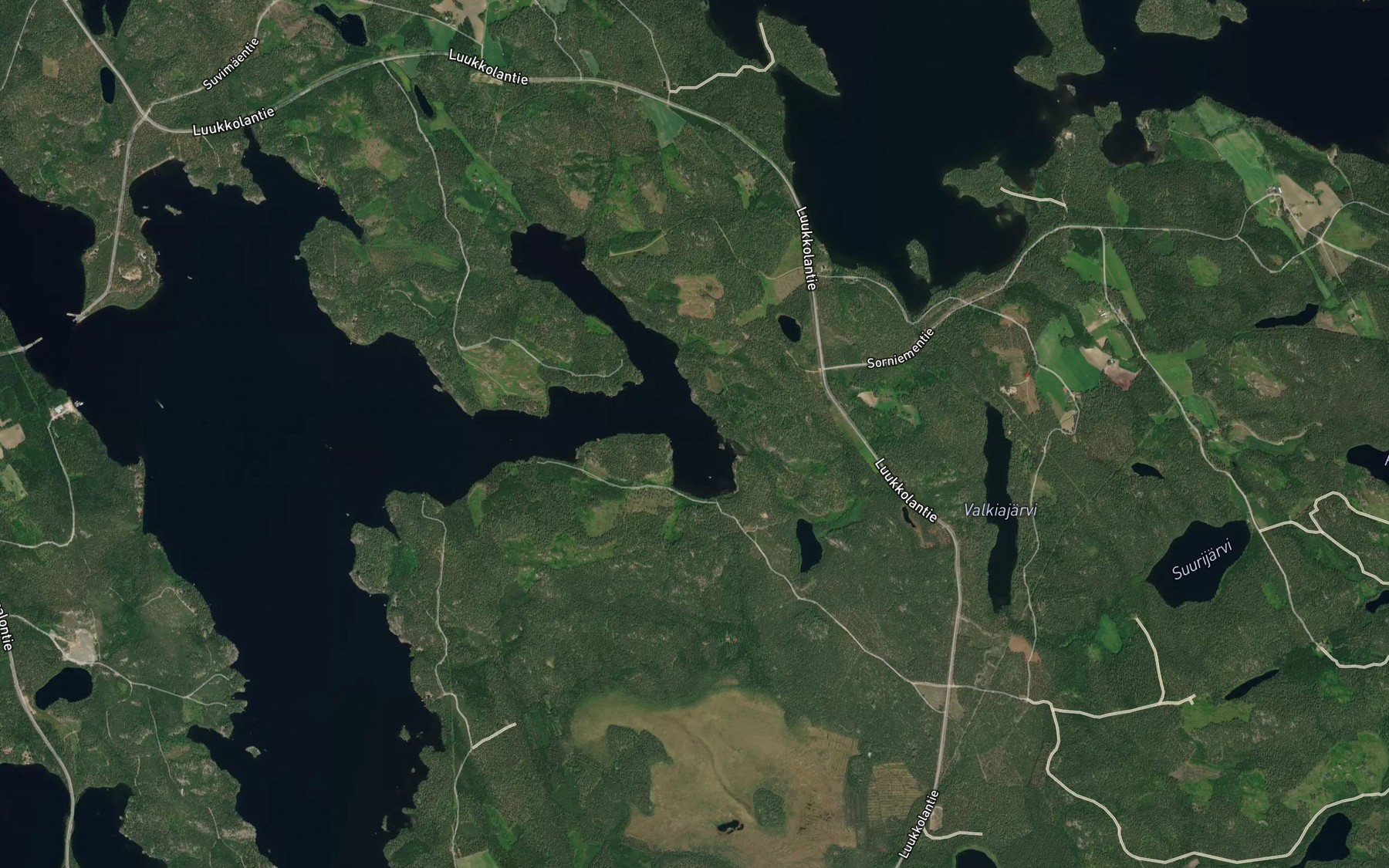 Satellite map of the Laajalahti