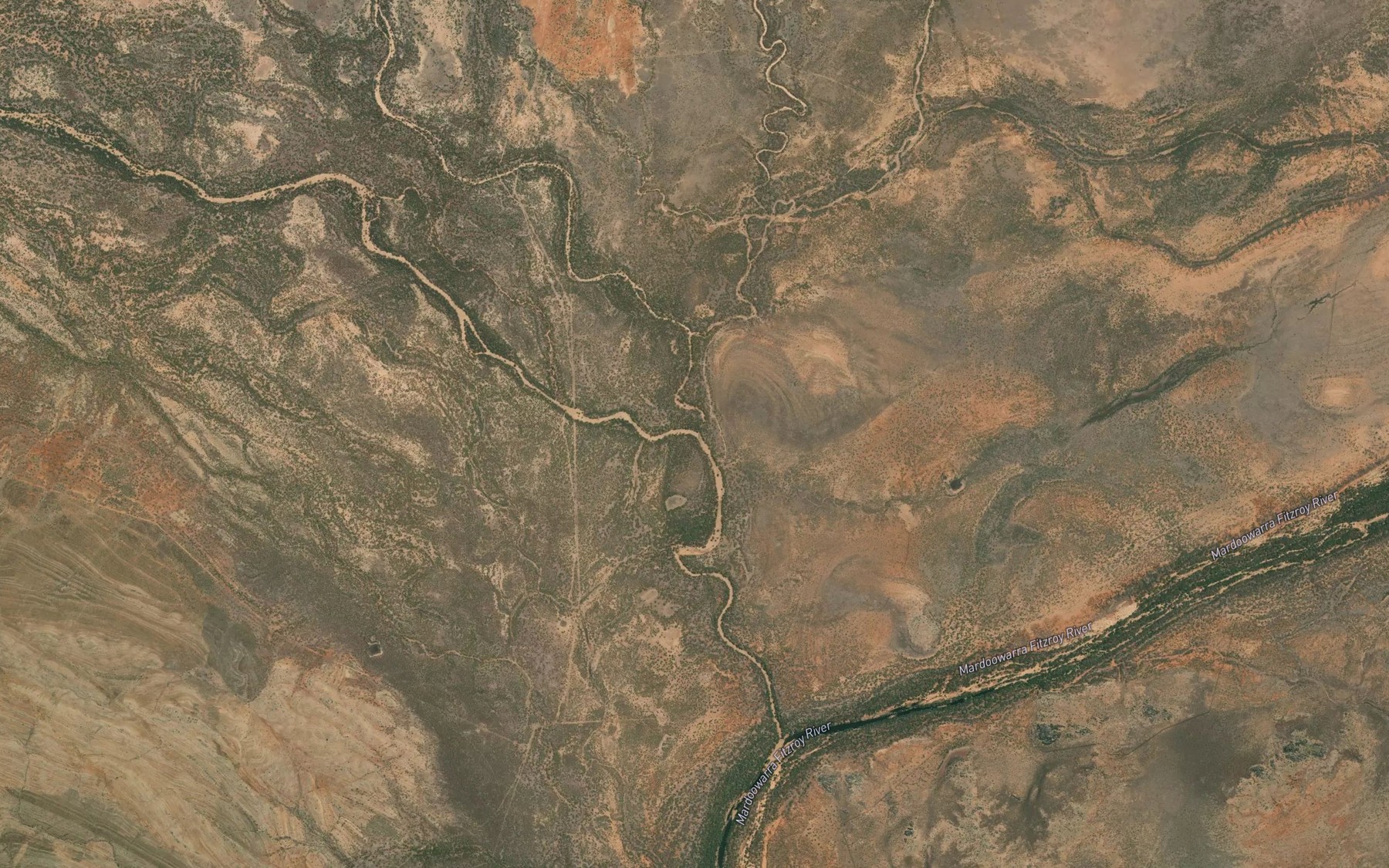 Satellite map of the Pigeon Creek