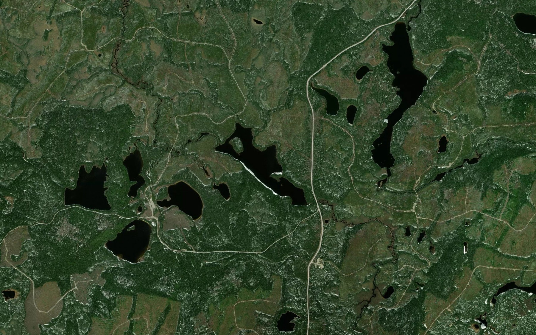 Satellite map of the Lac Negoganatek