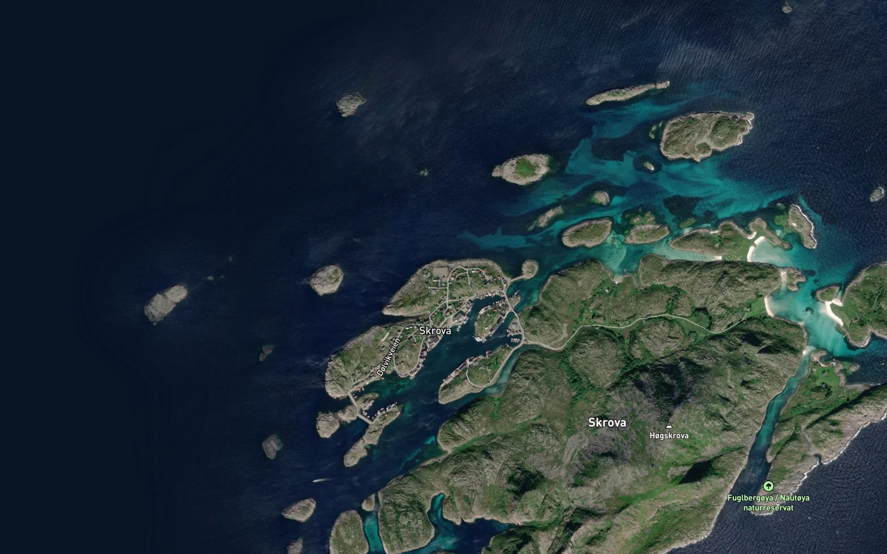 Satellite map of the Randebekken