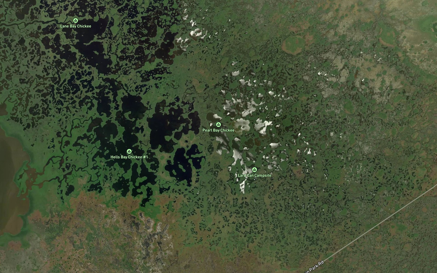 Satellite map of the Pearl Bay