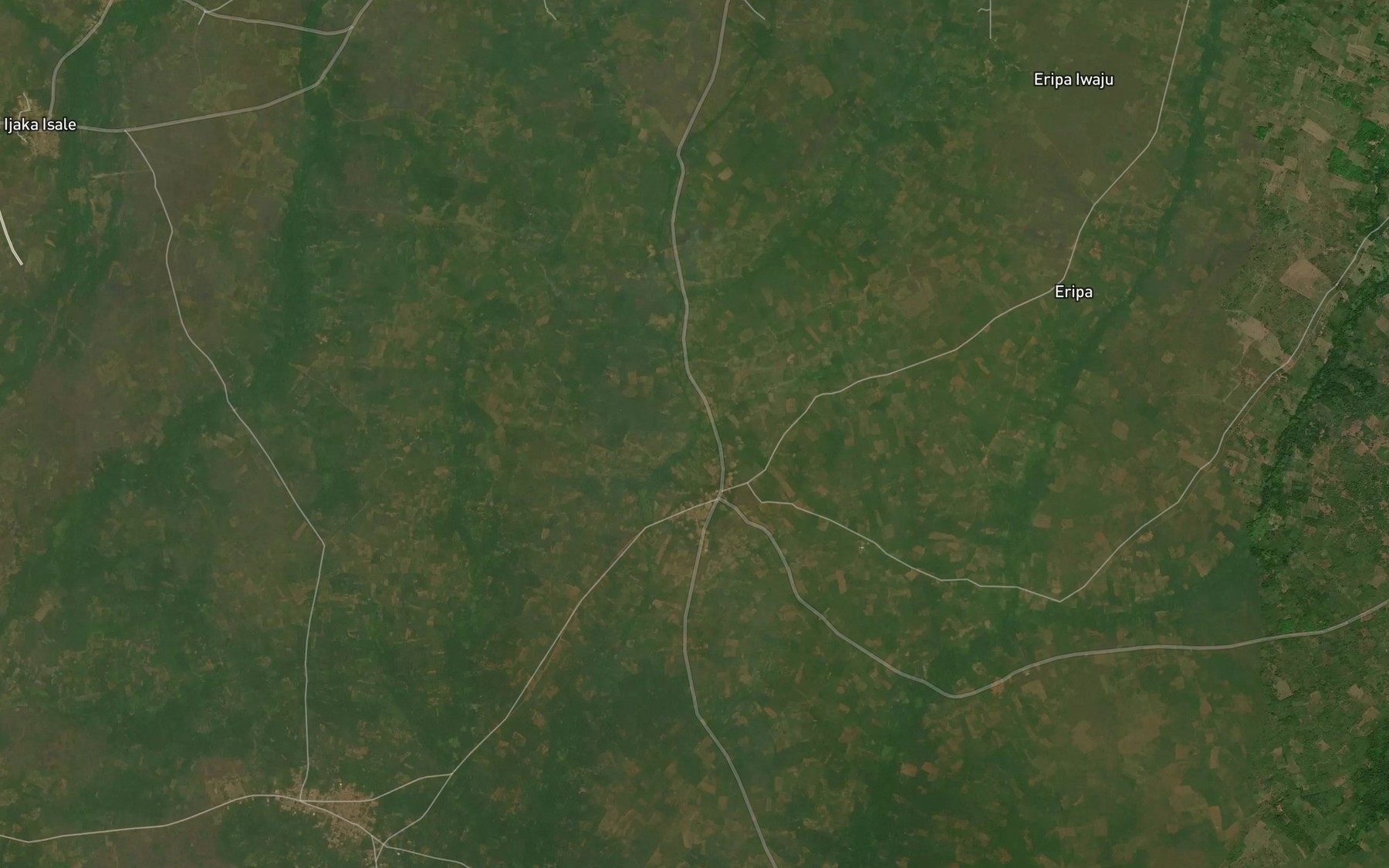 Satellite map of the River Ogodo