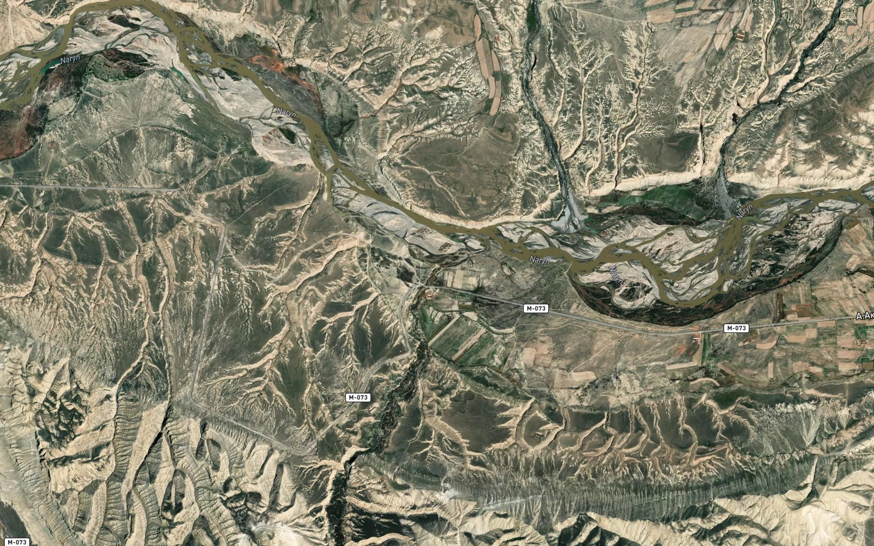 Satellite map of the Mukachi