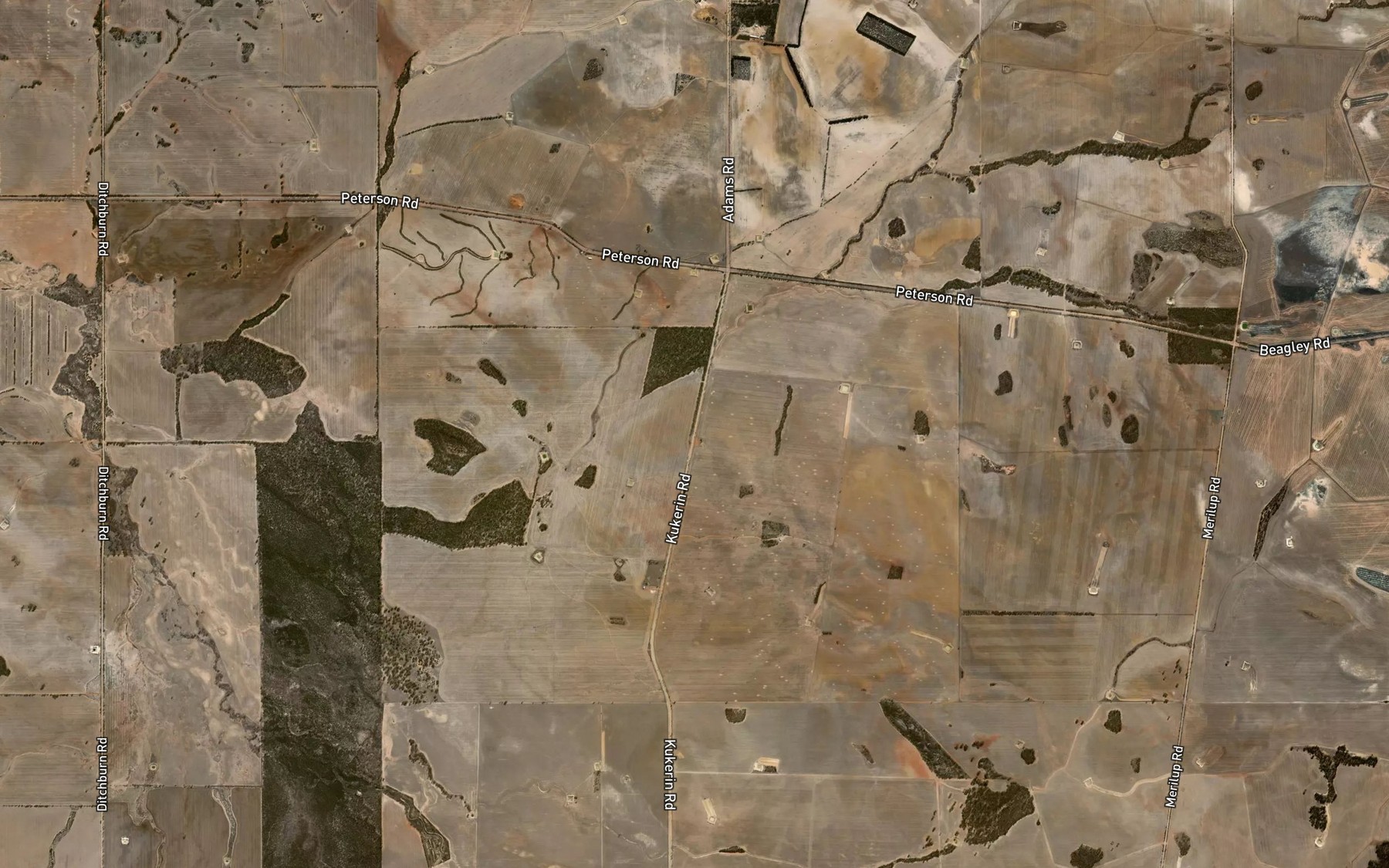 Satellite map of the Deep Creek