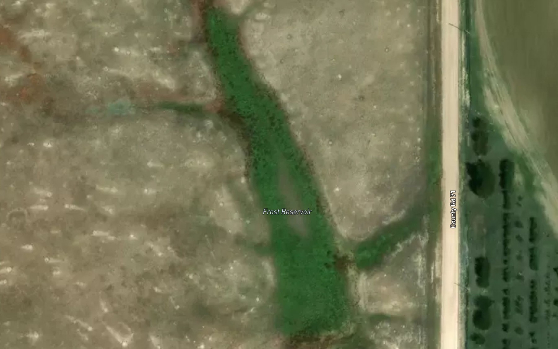 Satellite map of the Frost Reservoir