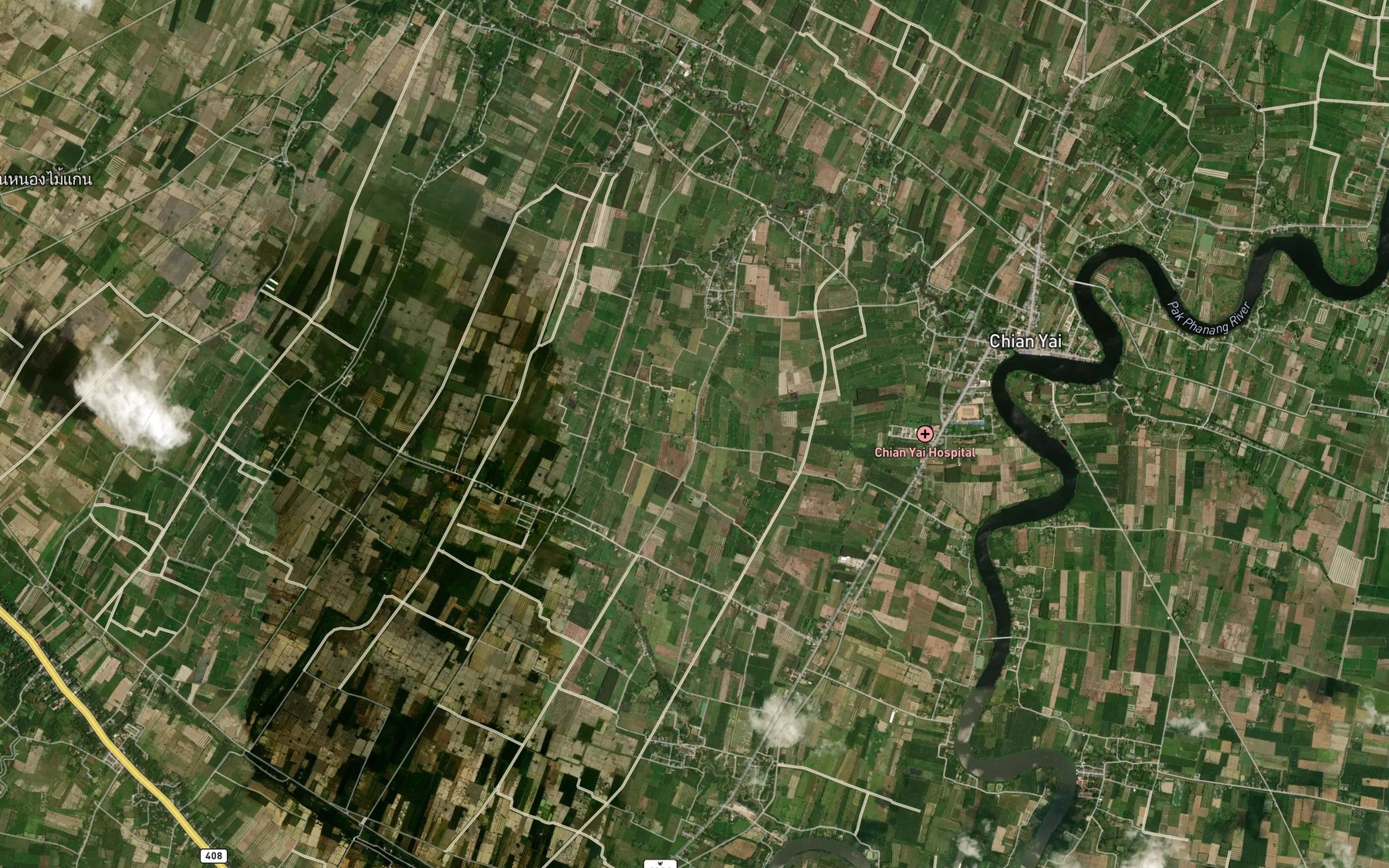 Satellite map of the Khlong Bang Phet