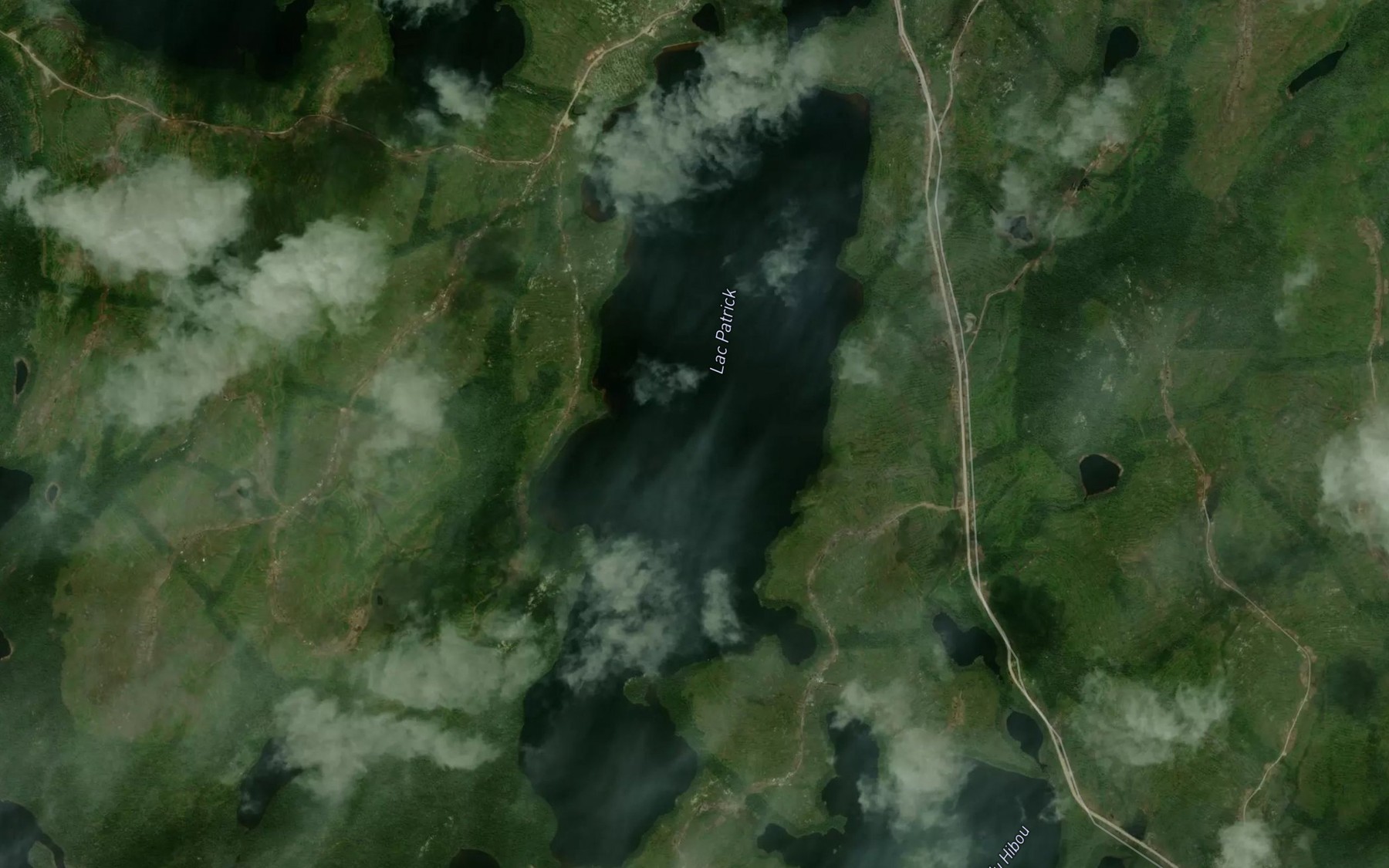 Satellite map of the Lac Patrick