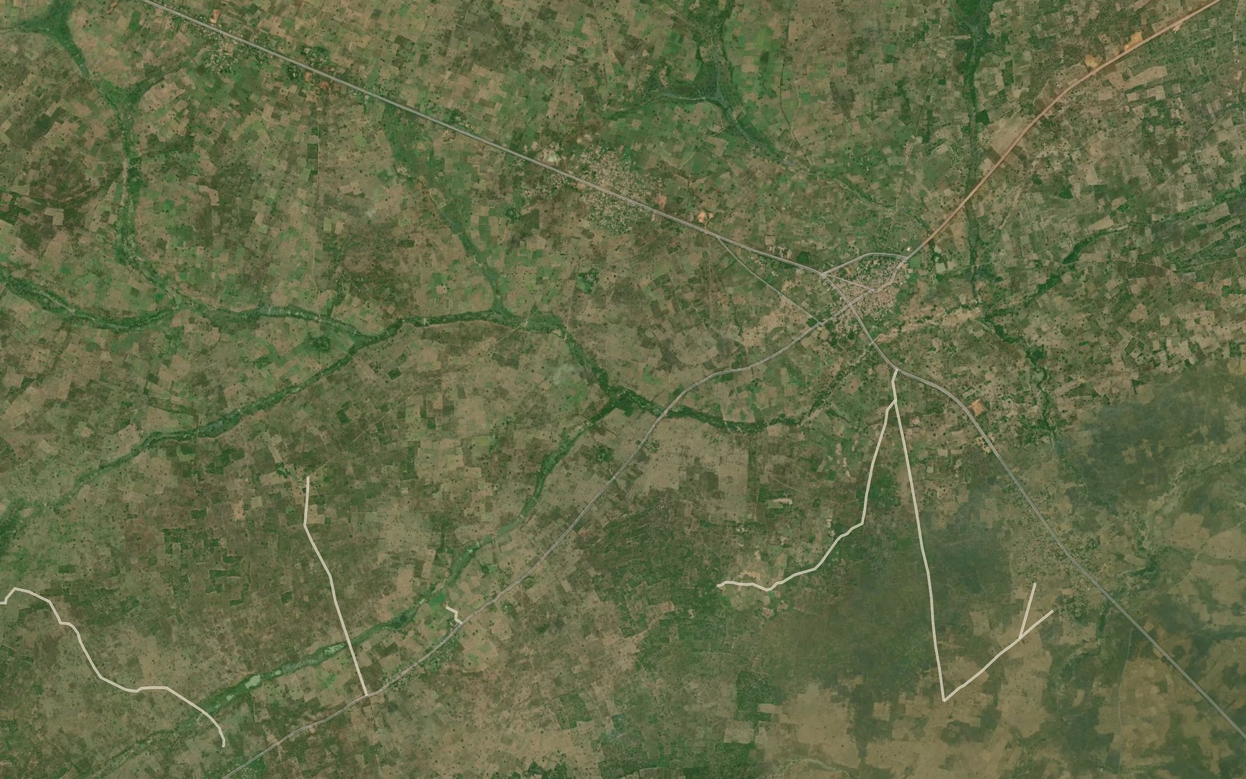 Satellite map of the River Sango